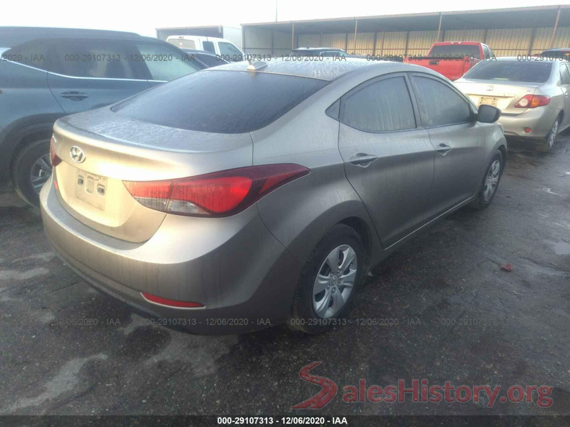 5NPDH4AE2GH731666 2016 HYUNDAI ELANTRA