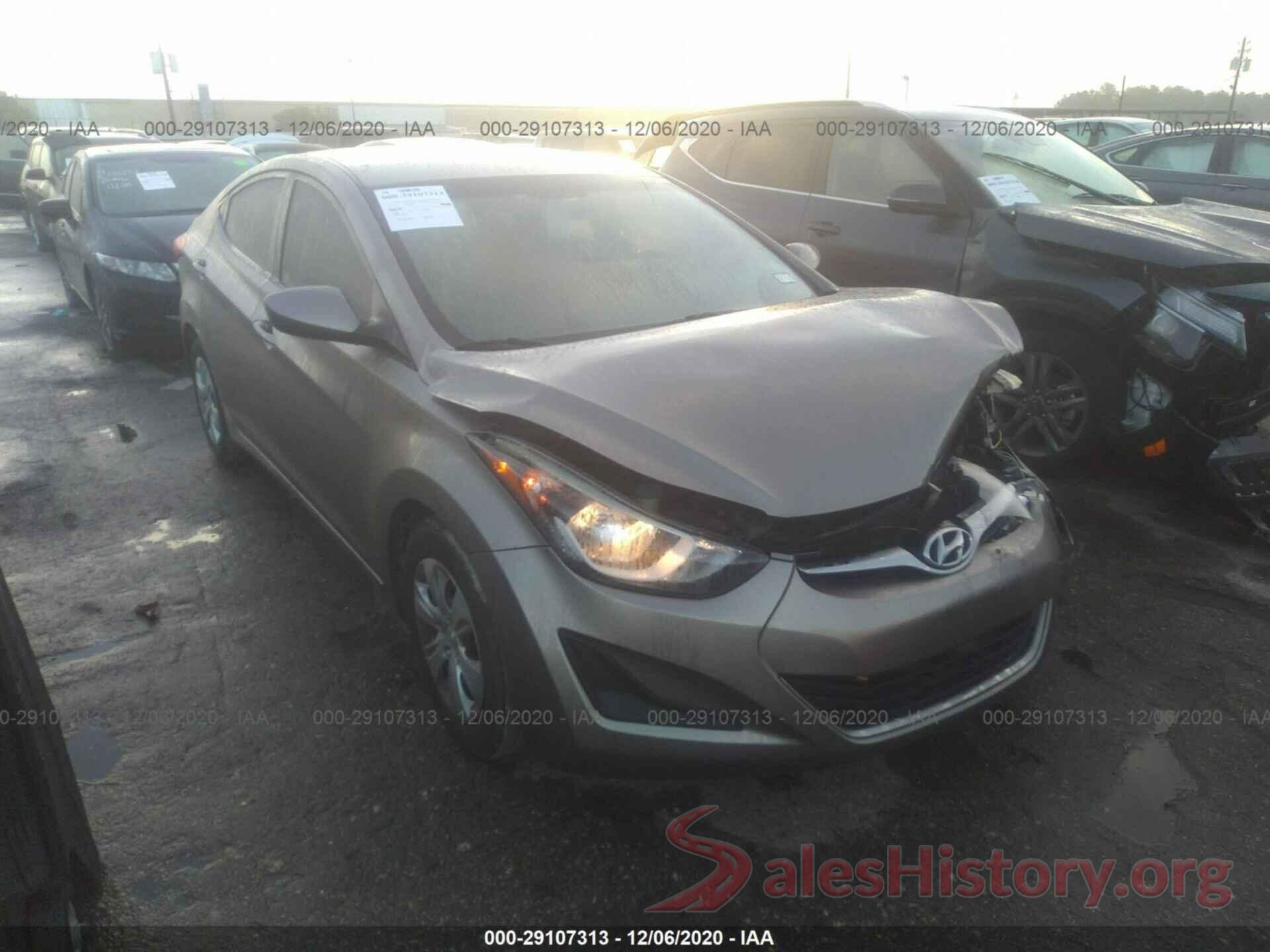 5NPDH4AE2GH731666 2016 HYUNDAI ELANTRA