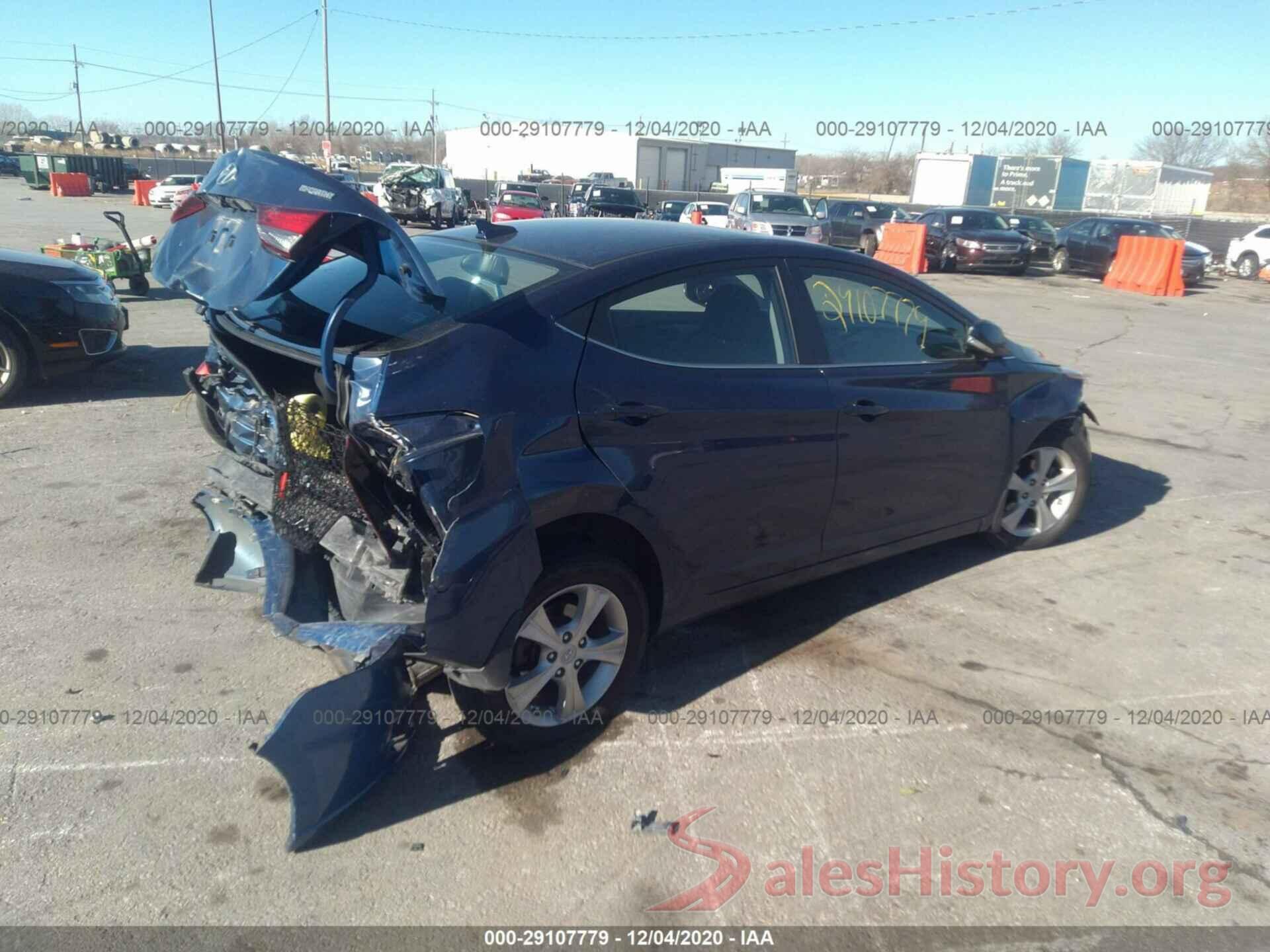 5NPDH4AE9GH682658 2016 HYUNDAI ELANTRA