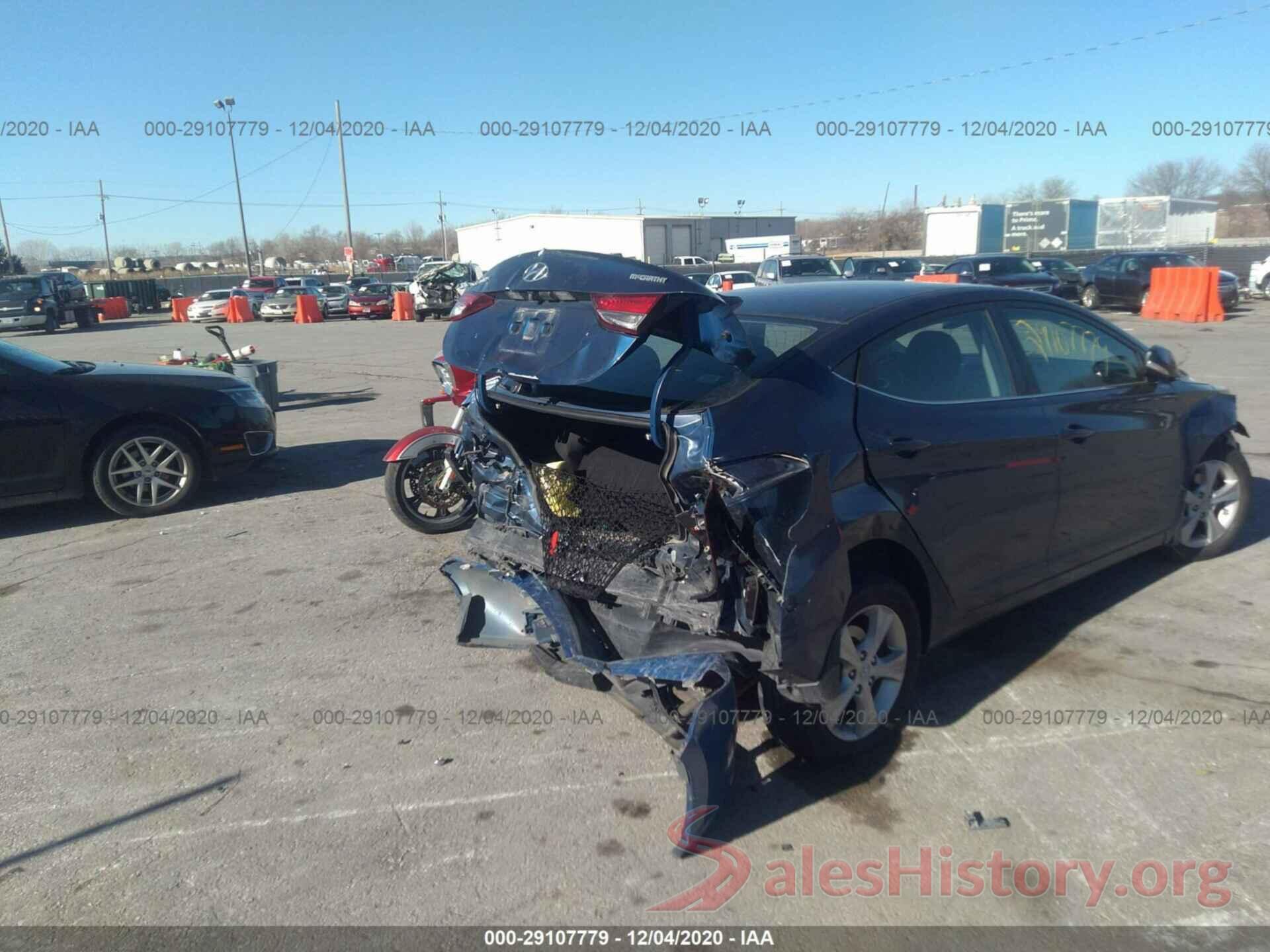 5NPDH4AE9GH682658 2016 HYUNDAI ELANTRA