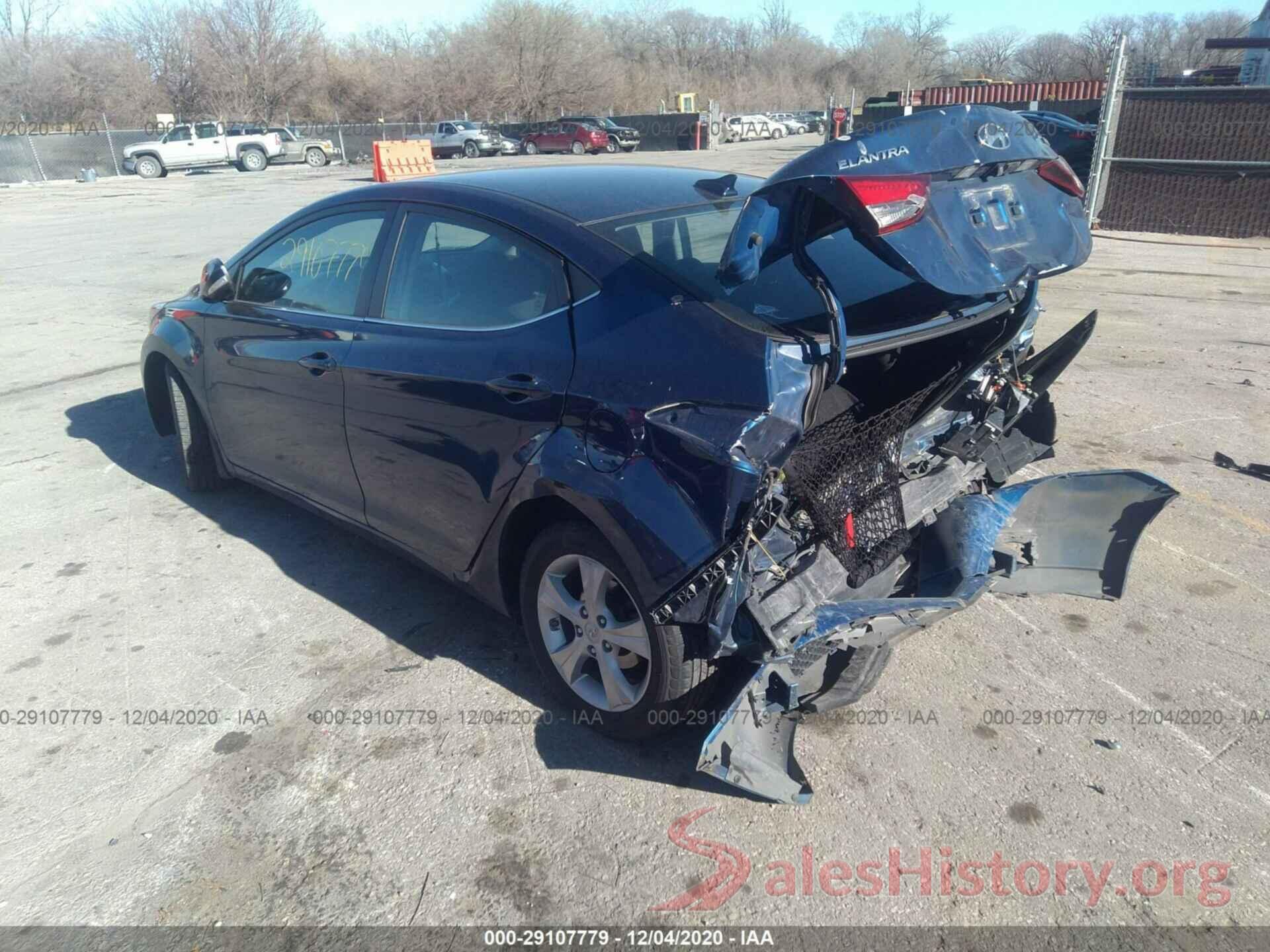 5NPDH4AE9GH682658 2016 HYUNDAI ELANTRA