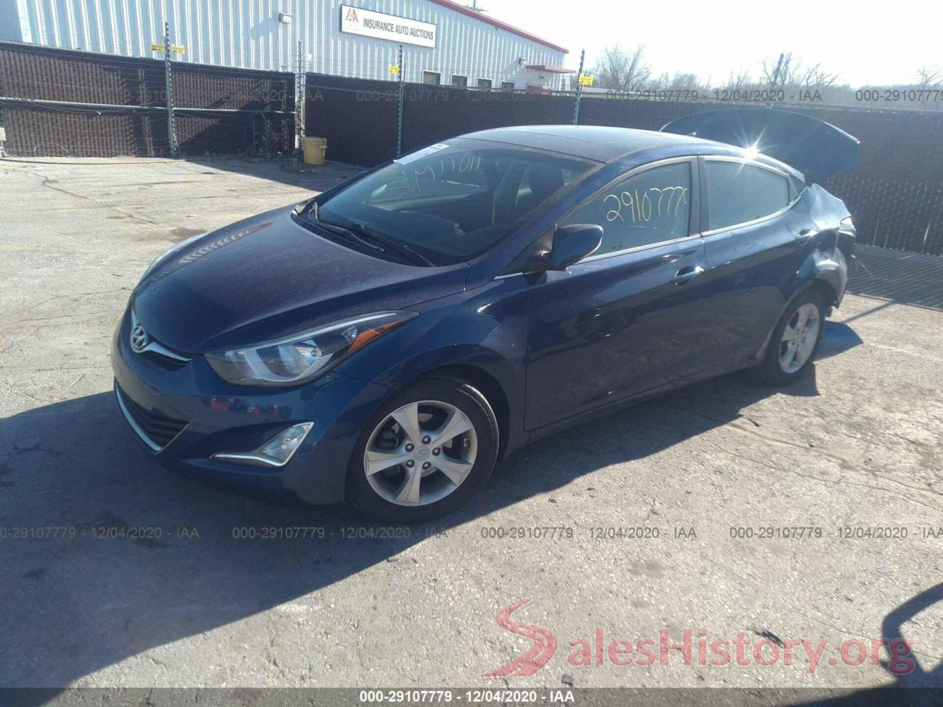 5NPDH4AE9GH682658 2016 HYUNDAI ELANTRA