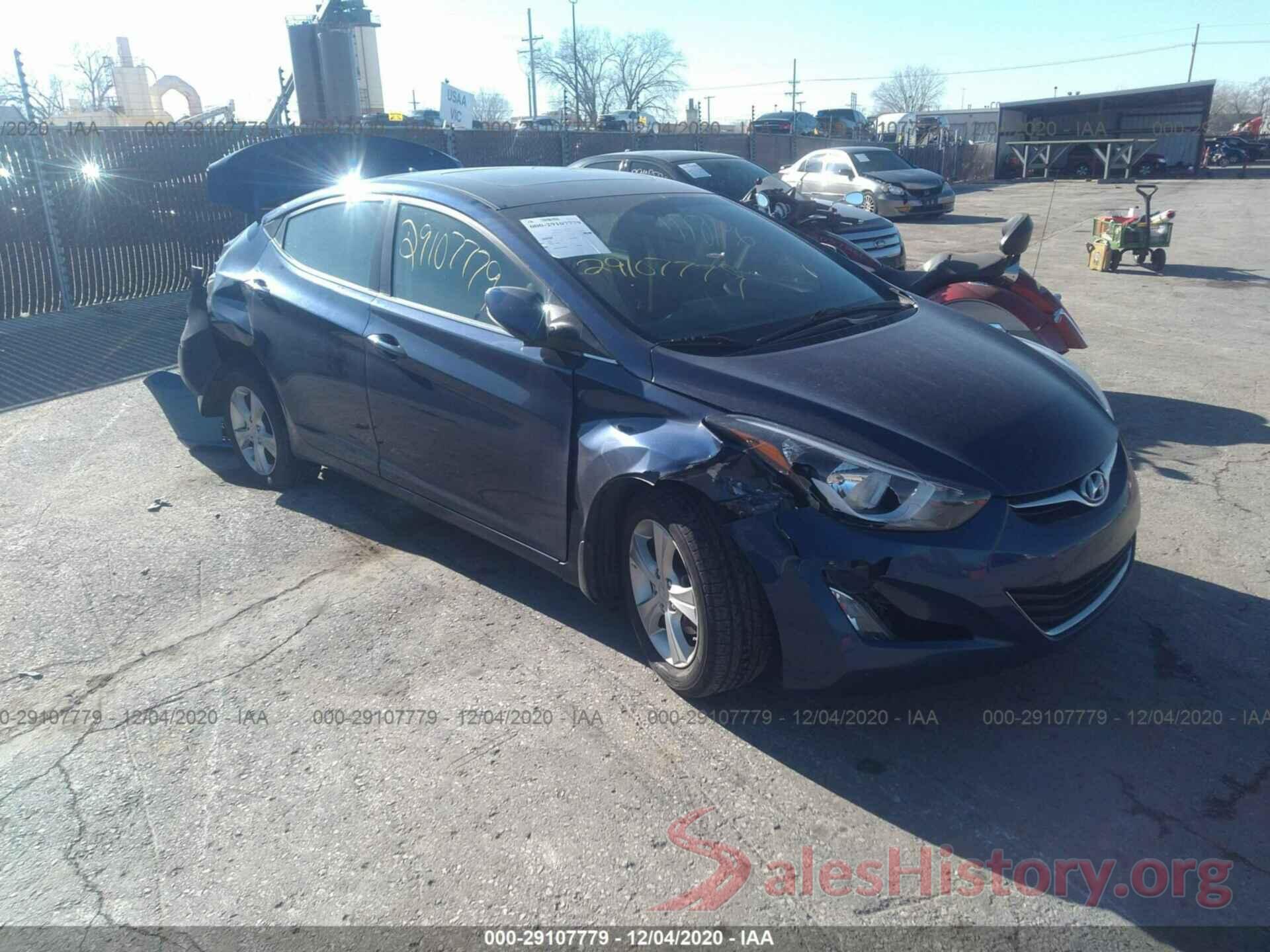 5NPDH4AE9GH682658 2016 HYUNDAI ELANTRA