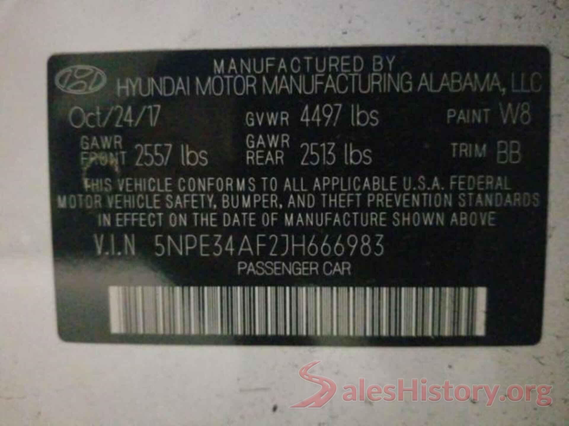 5NPE34AF2JH666983 2018 HYUNDAI SONATA