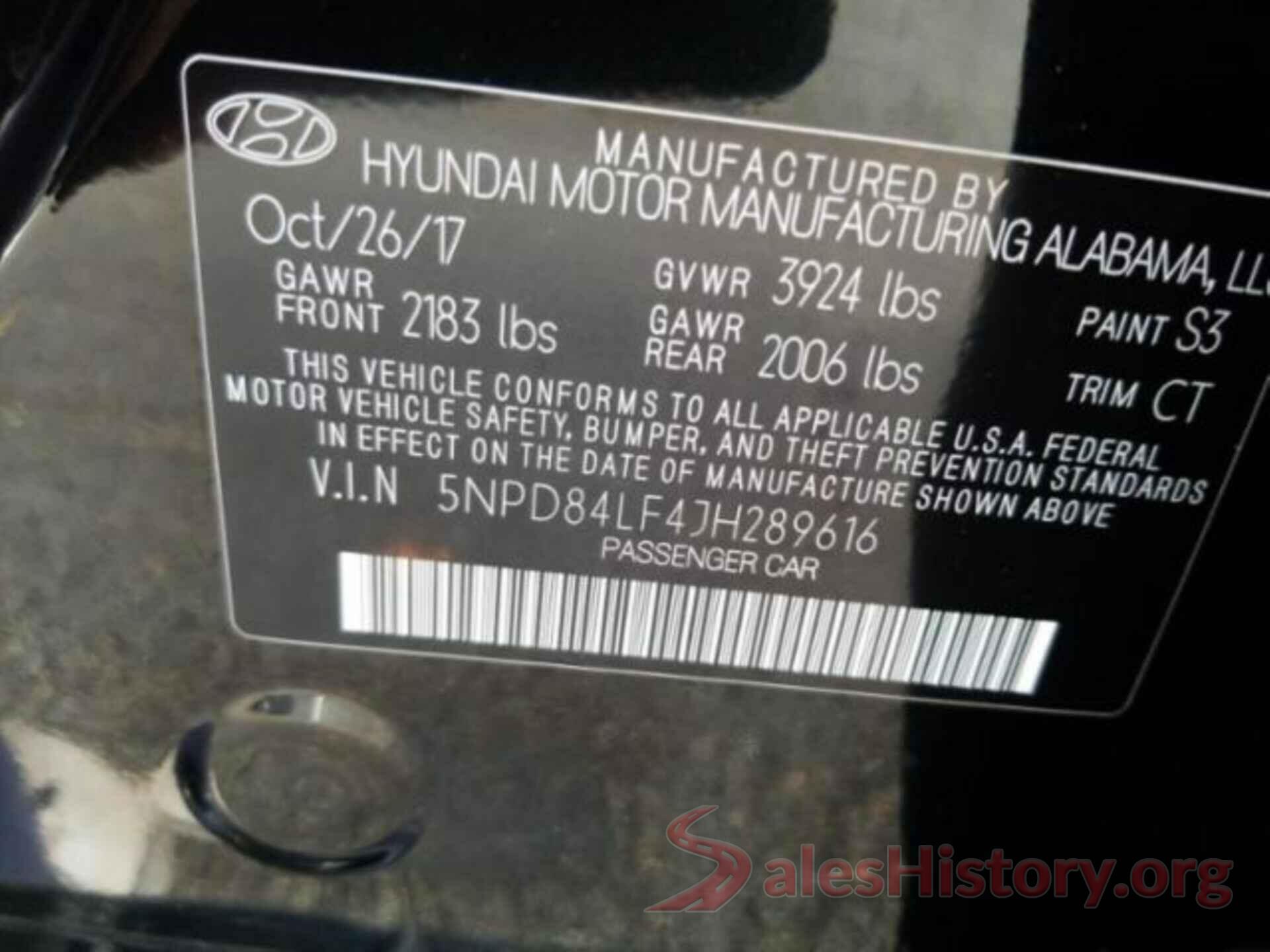 5NPD84LF4JH289616 2018 HYUNDAI ELANTRA