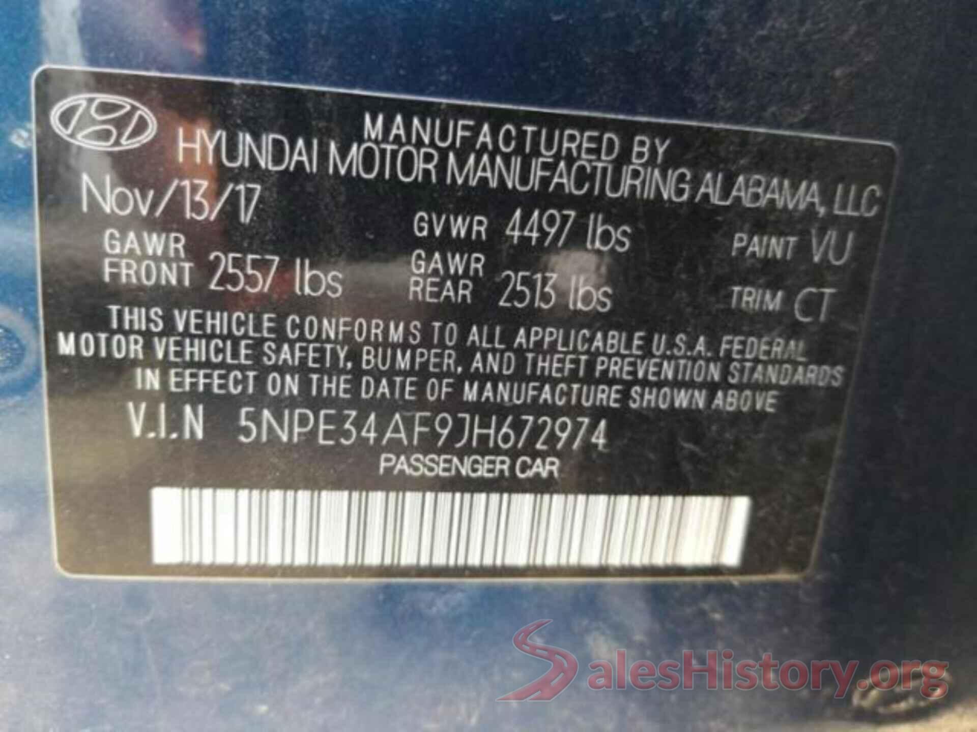 5NPE34AF9JH672974 2018 HYUNDAI SONATA