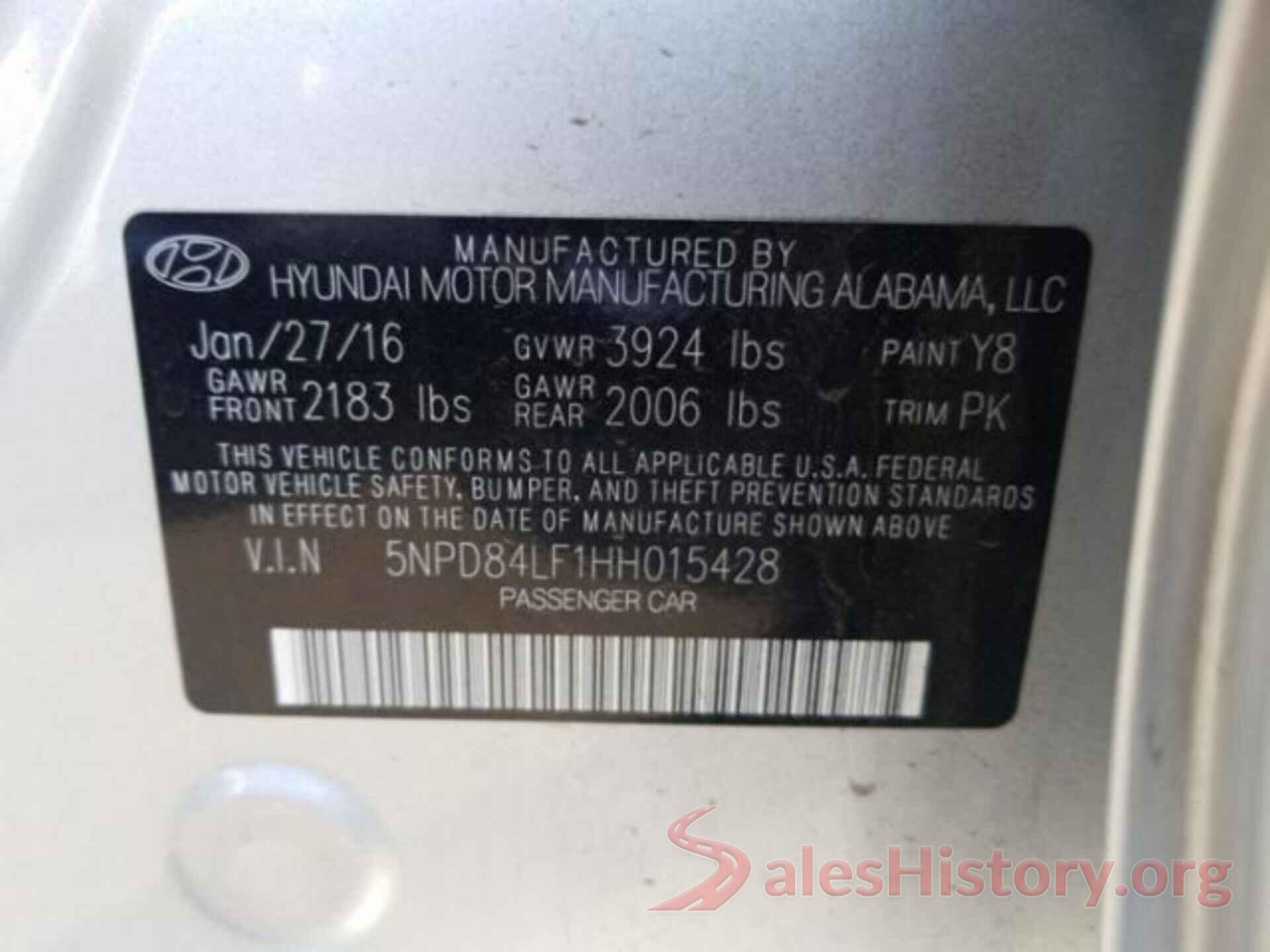 5NPD84LF1HH015428 2017 HYUNDAI ELANTRA