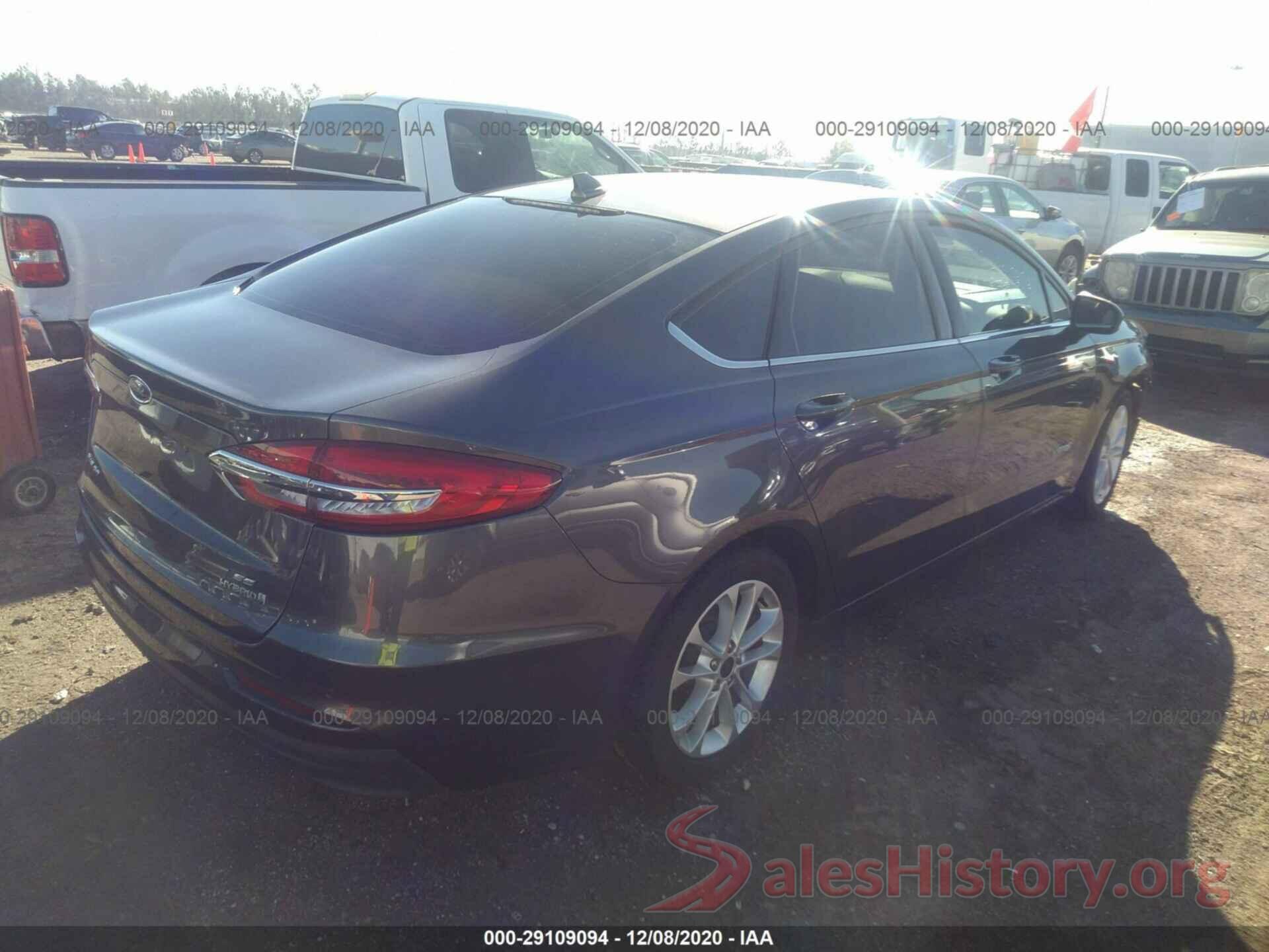 3FA6P0LU0KR240324 2019 FORD FUSION HYBRID