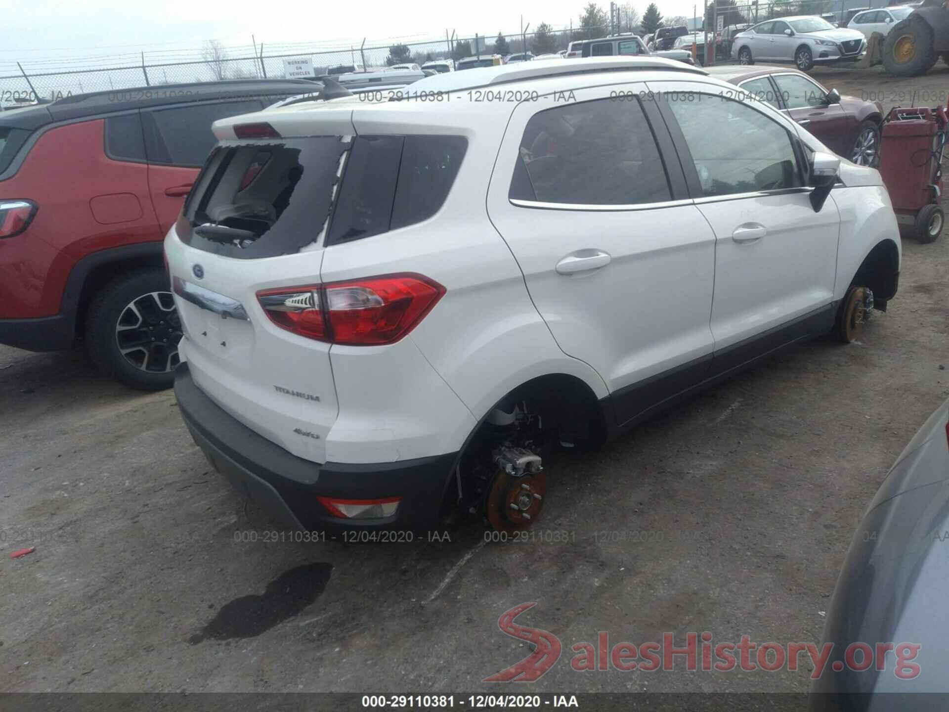 MAJ6S3KL2LC346430 2020 FORD ECOSPORT