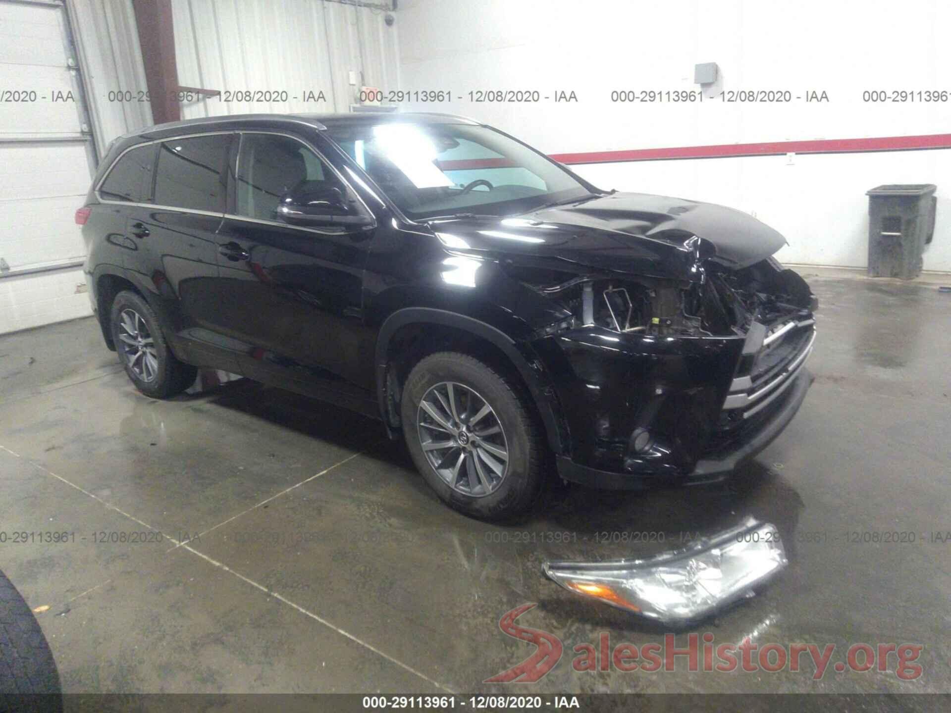 5TDJZRFH3HS470284 2017 TOYOTA HIGHLANDER