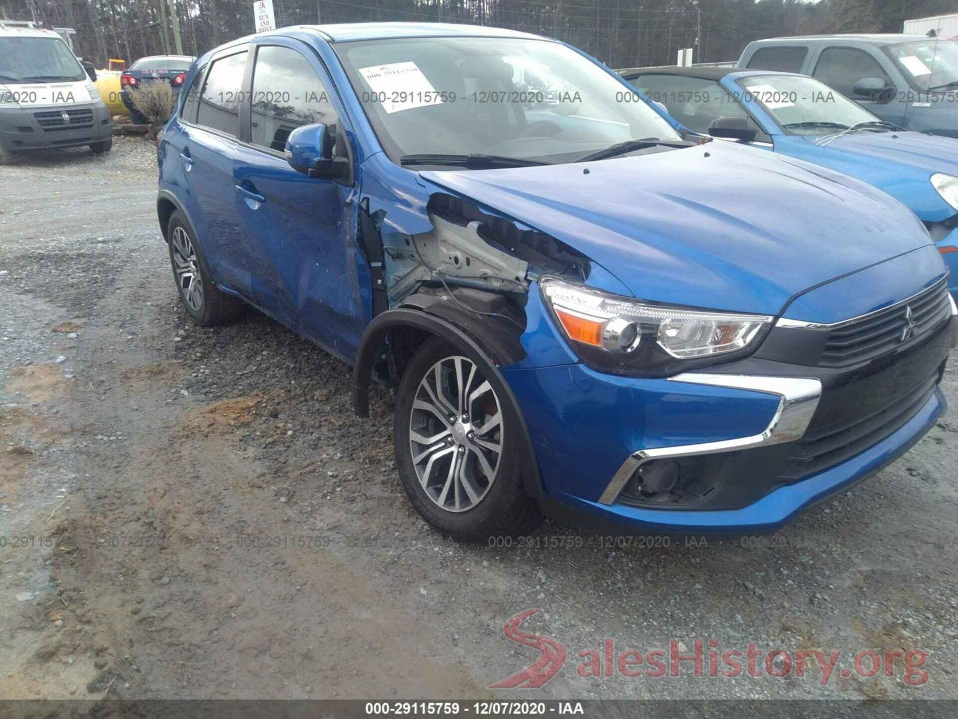 JA4AP3AUXHZ056242 2017 MITSUBISHI OUTLANDER SPORT