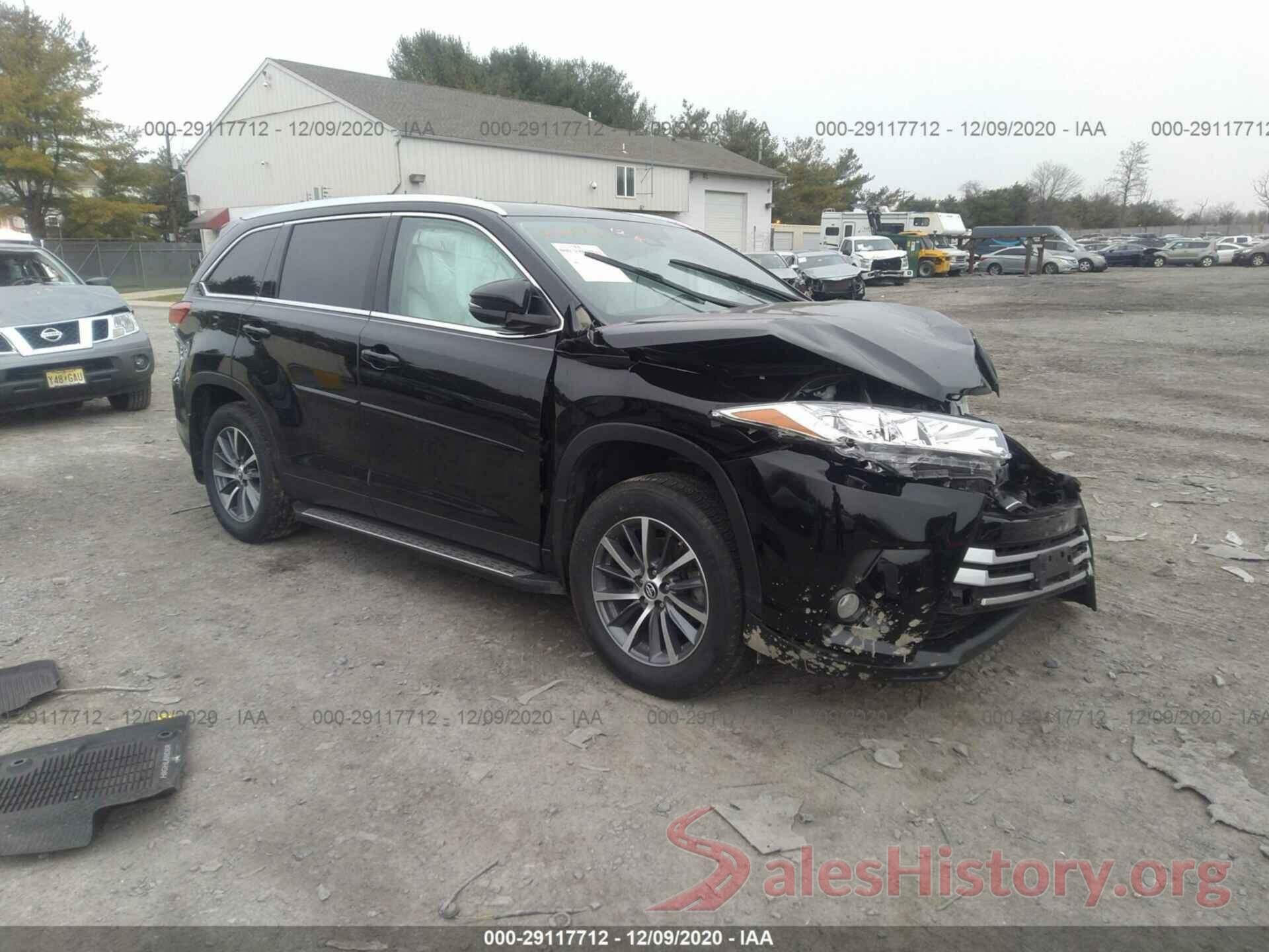 5TDJZRFH4KS603903 2019 TOYOTA HIGHLANDER