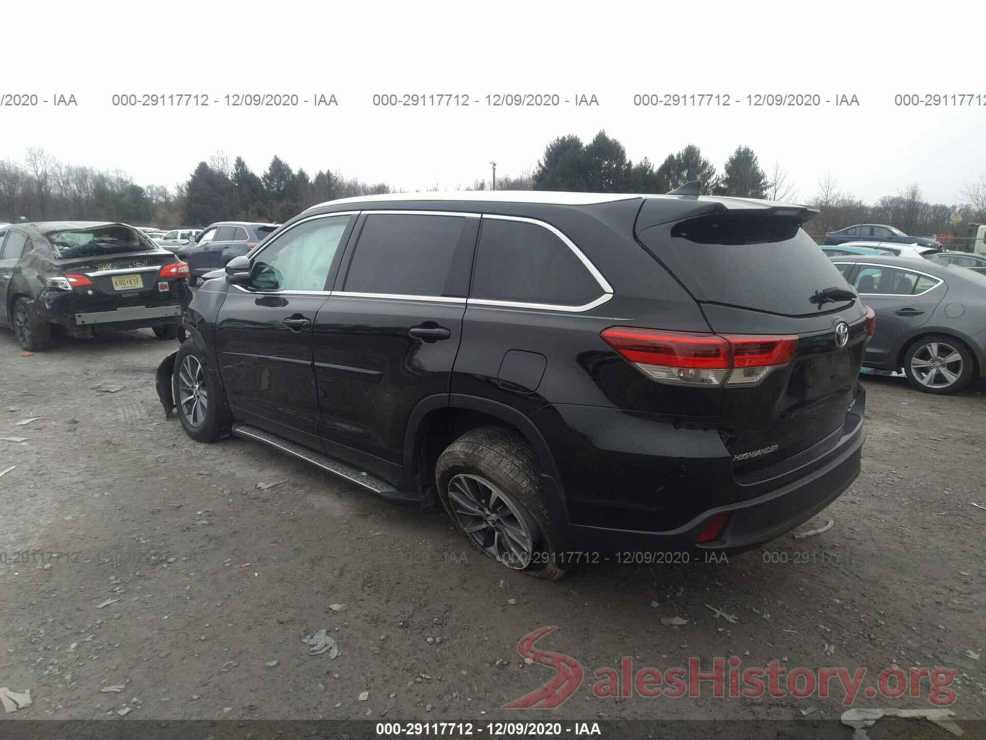 5TDJZRFH4KS603903 2019 TOYOTA HIGHLANDER