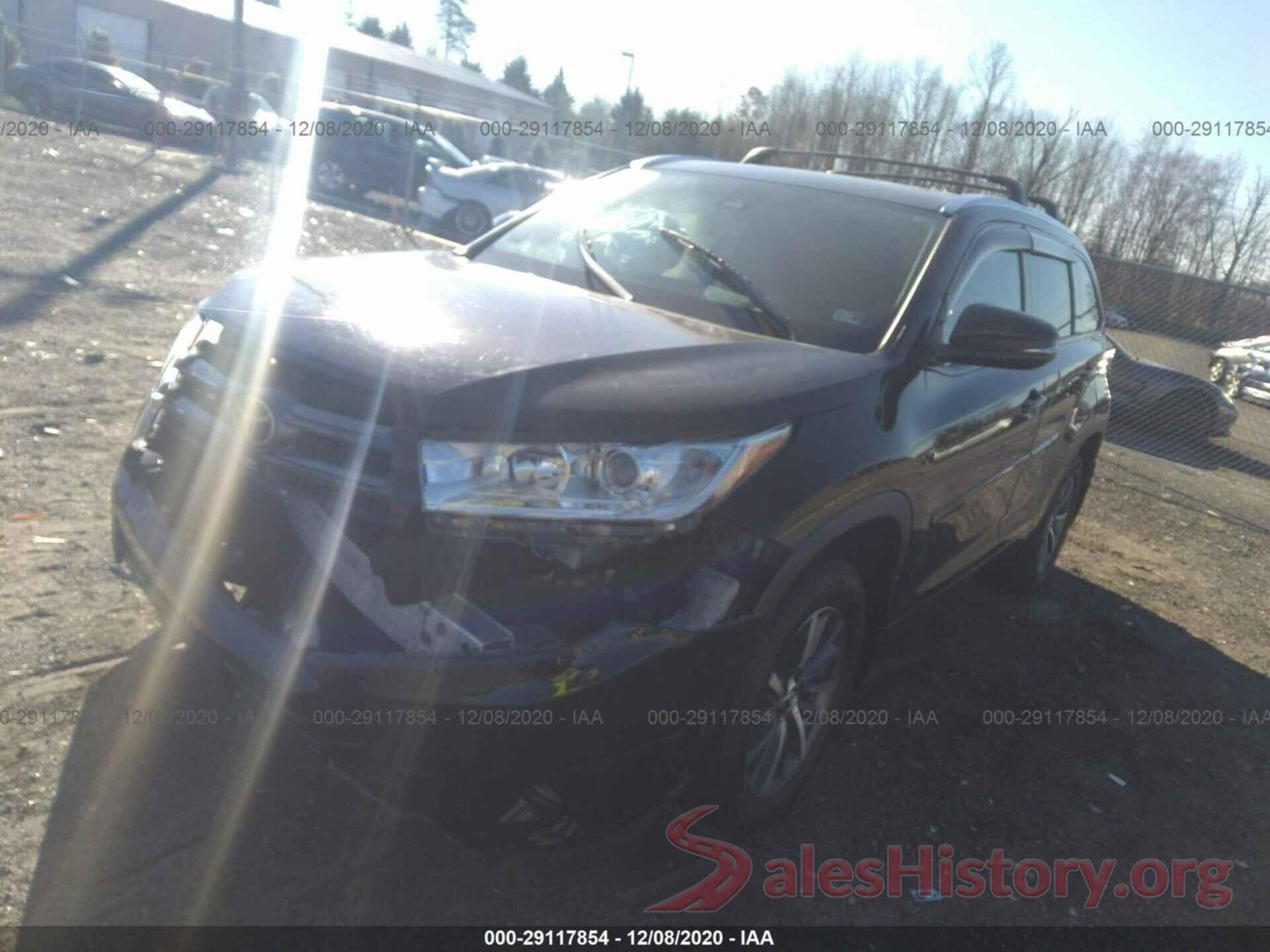 5TDJZRFH1HS516386 2017 TOYOTA HIGHLANDER