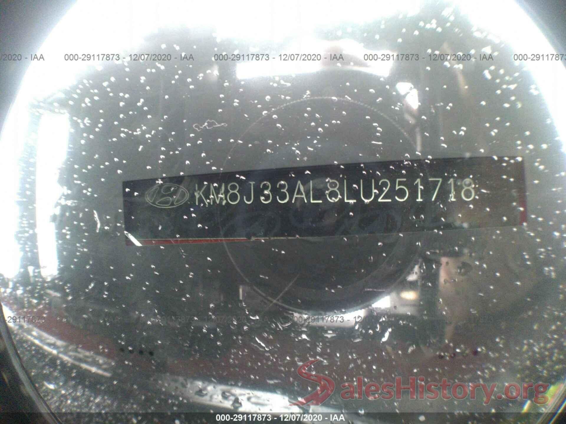 KM8J33AL8LU251718 2020 HYUNDAI TUCSON