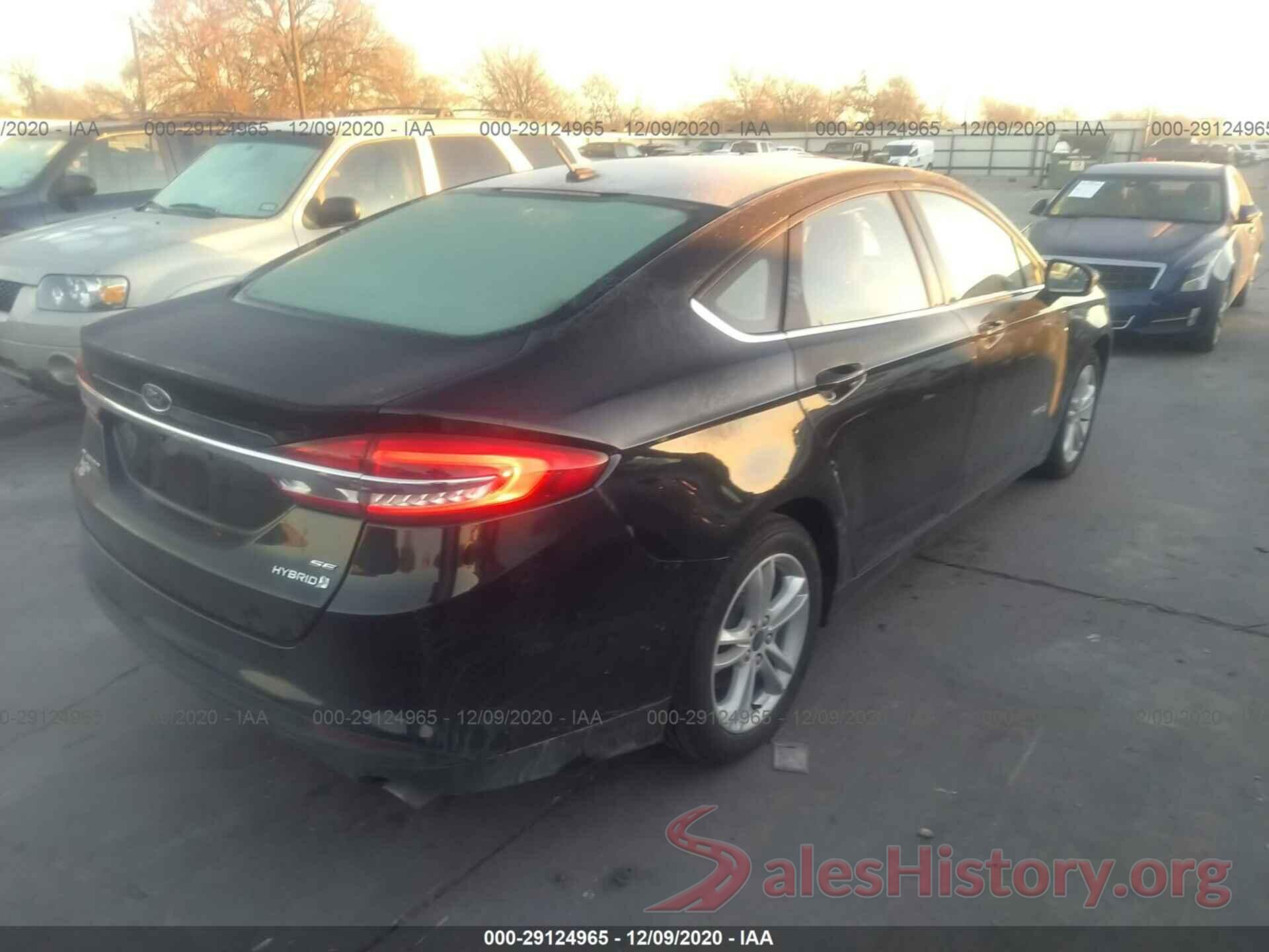 3FA6P0LU5JR269106 2018 FORD FUSION HYBRID