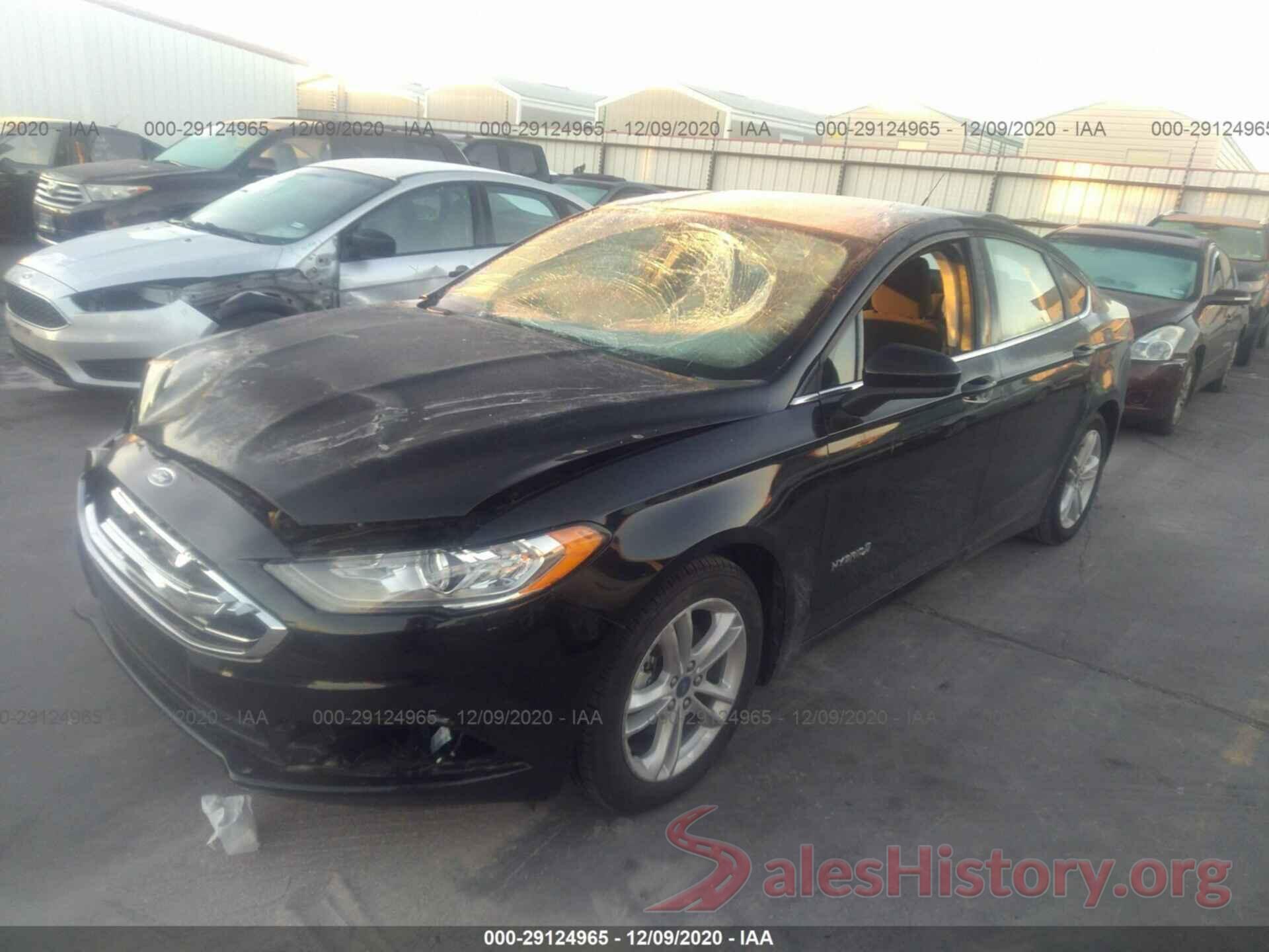 3FA6P0LU5JR269106 2018 FORD FUSION HYBRID