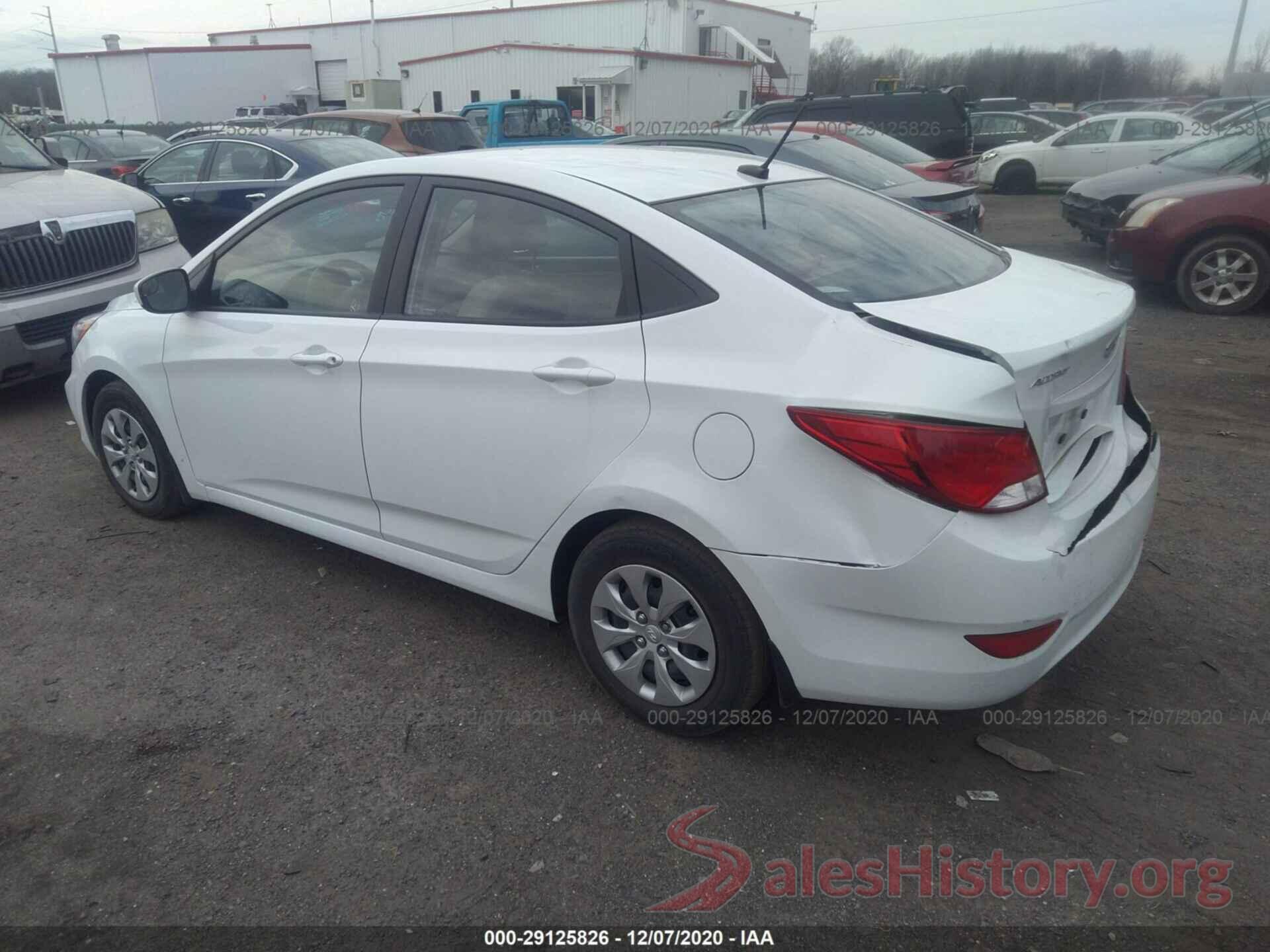 KMHCT4AE7GU142334 2016 HYUNDAI ACCENT