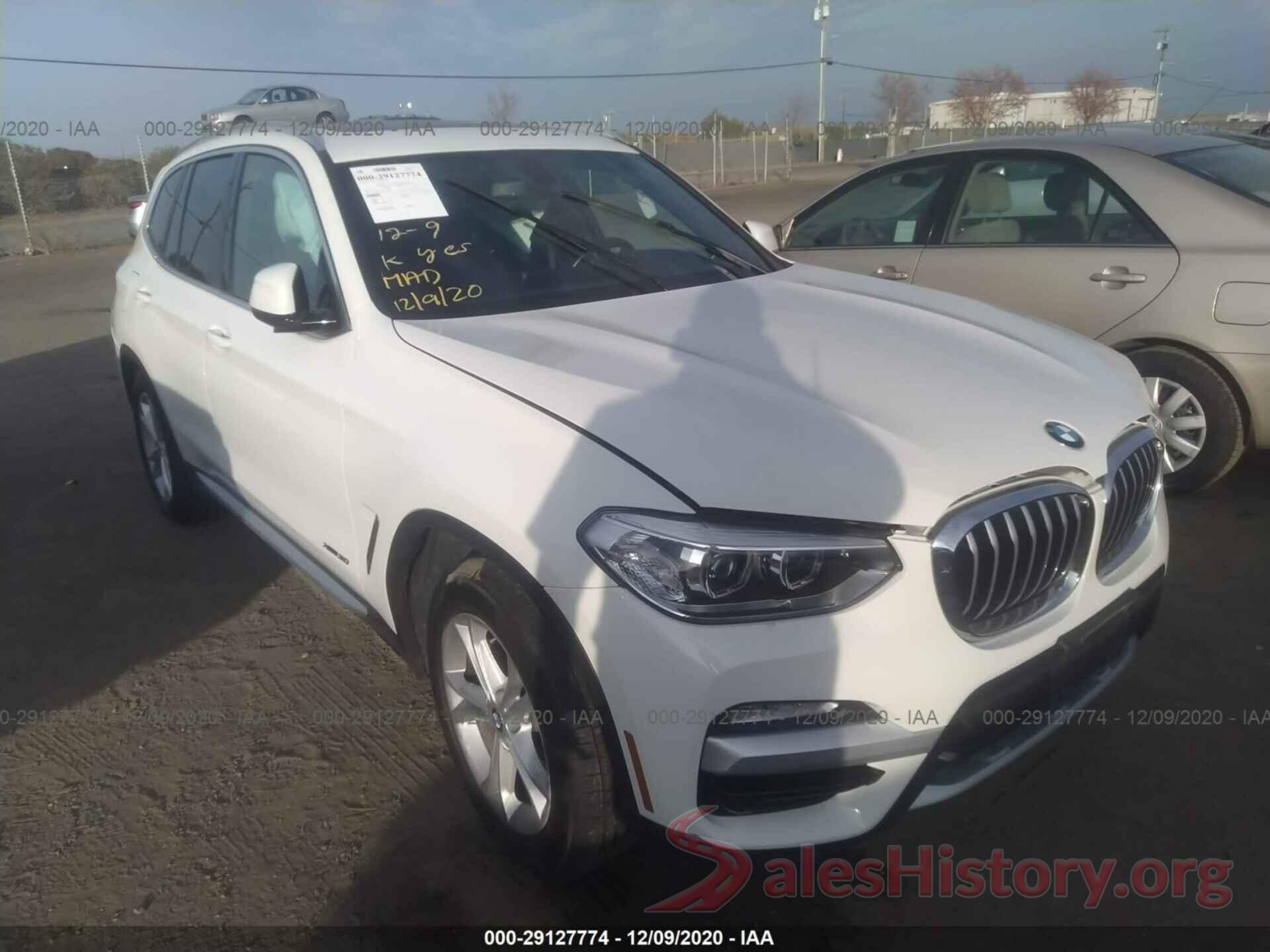 5UXTR9C50JLC79904 2018 BMW X3