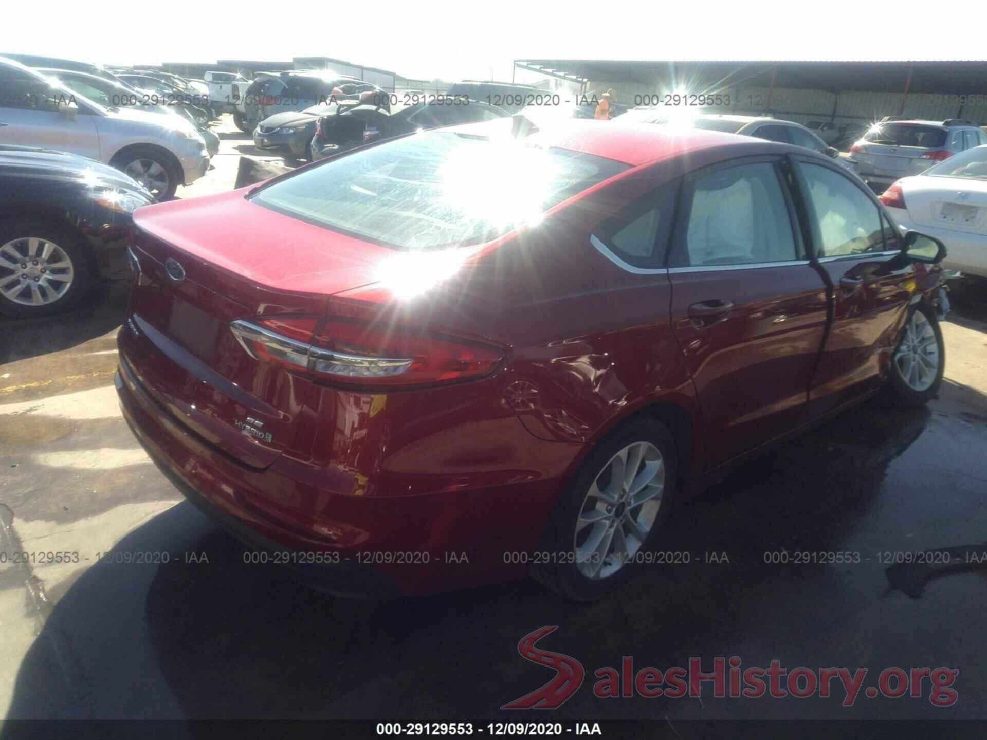 3FA6P0LUXKR124709 2019 FORD FUSION HYBRID