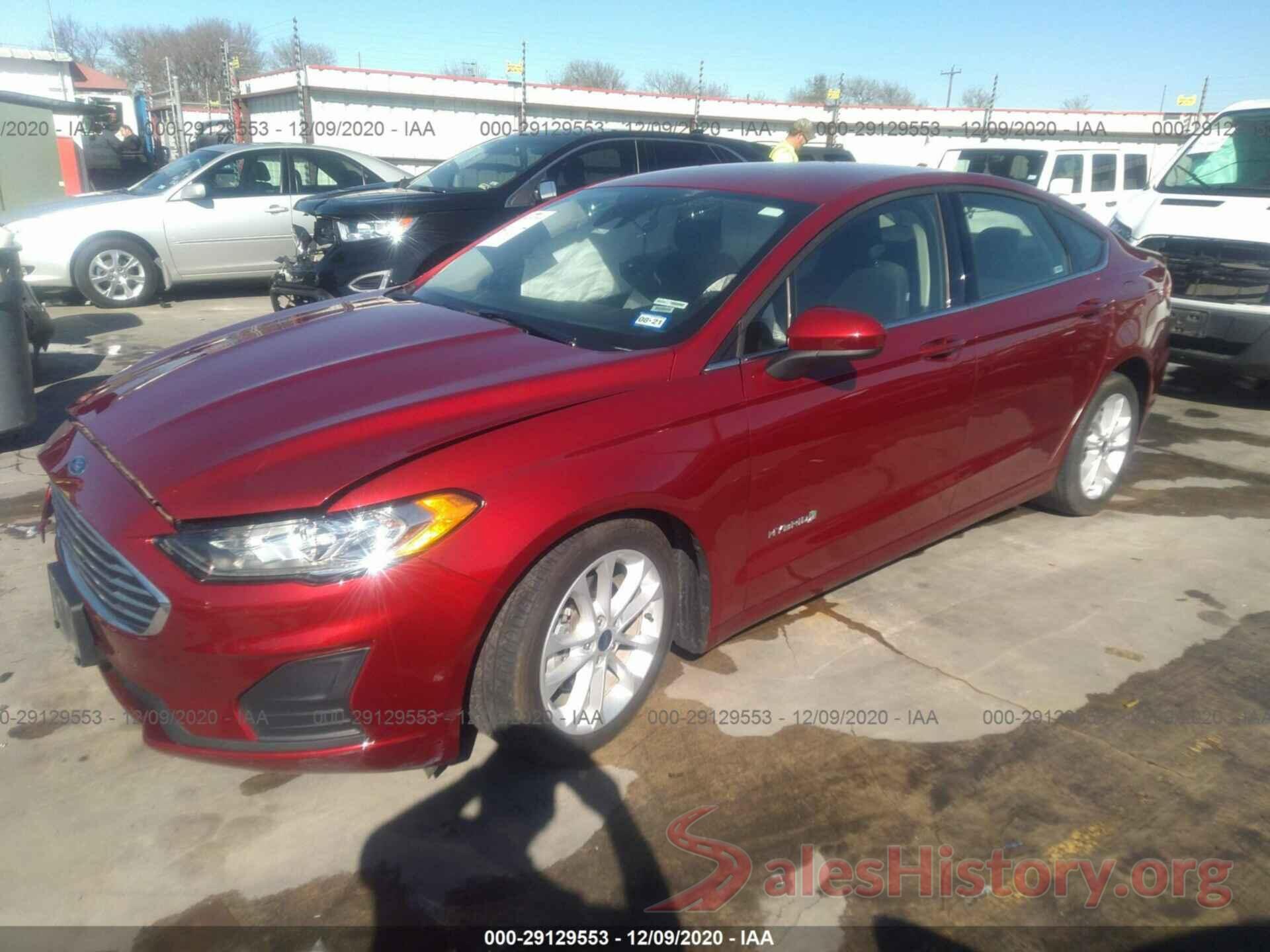 3FA6P0LUXKR124709 2019 FORD FUSION HYBRID