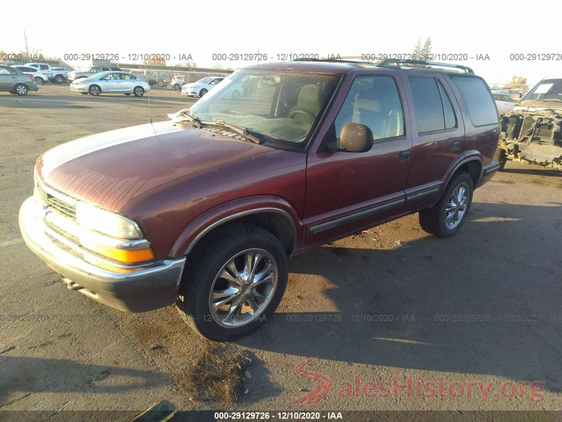 1GNDT13WXW2107365 1998 CHEVROLET BLAZER