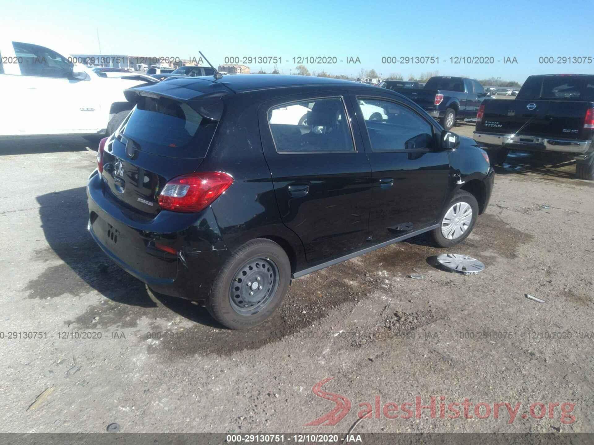 ML32A3HJ3KH010971 2019 MITSUBISHI MIRAGE