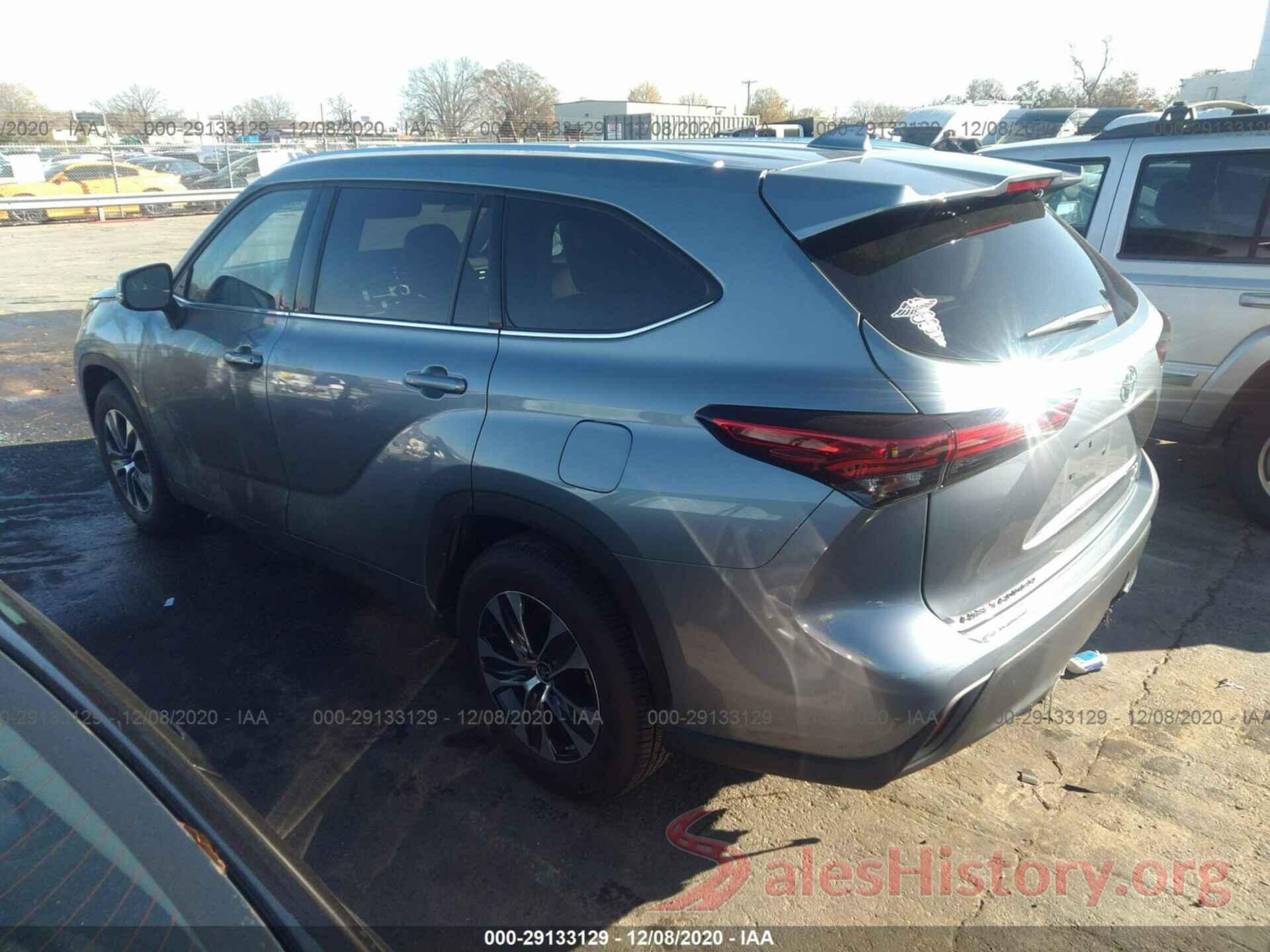 5TDGZRAH8LS013836 2020 TOYOTA HIGHLANDER