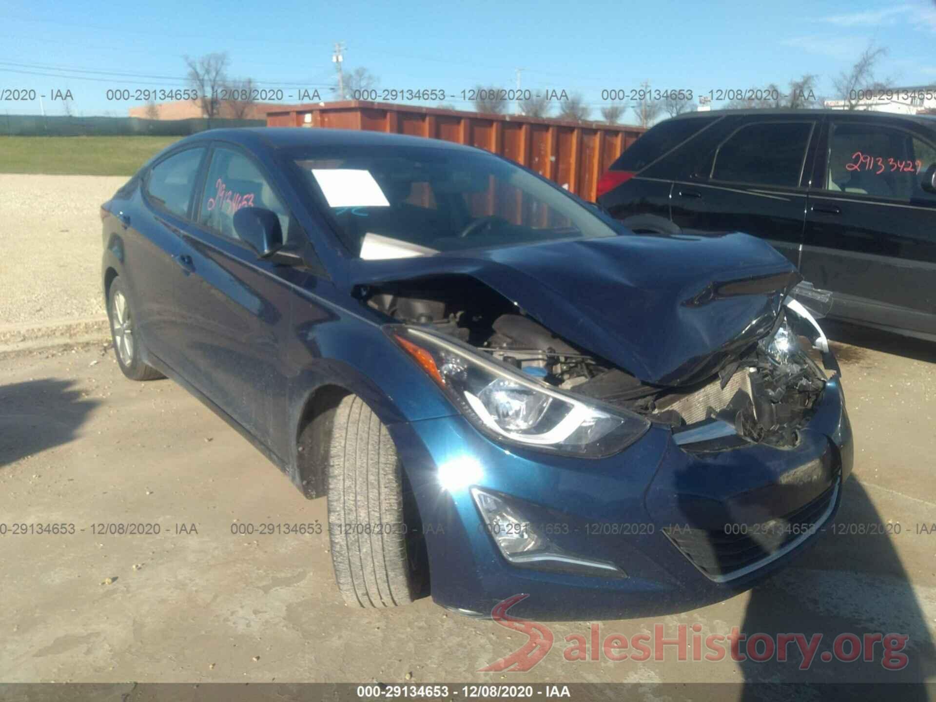 5NPDH4AE0GH655994 2016 HYUNDAI ELANTRA