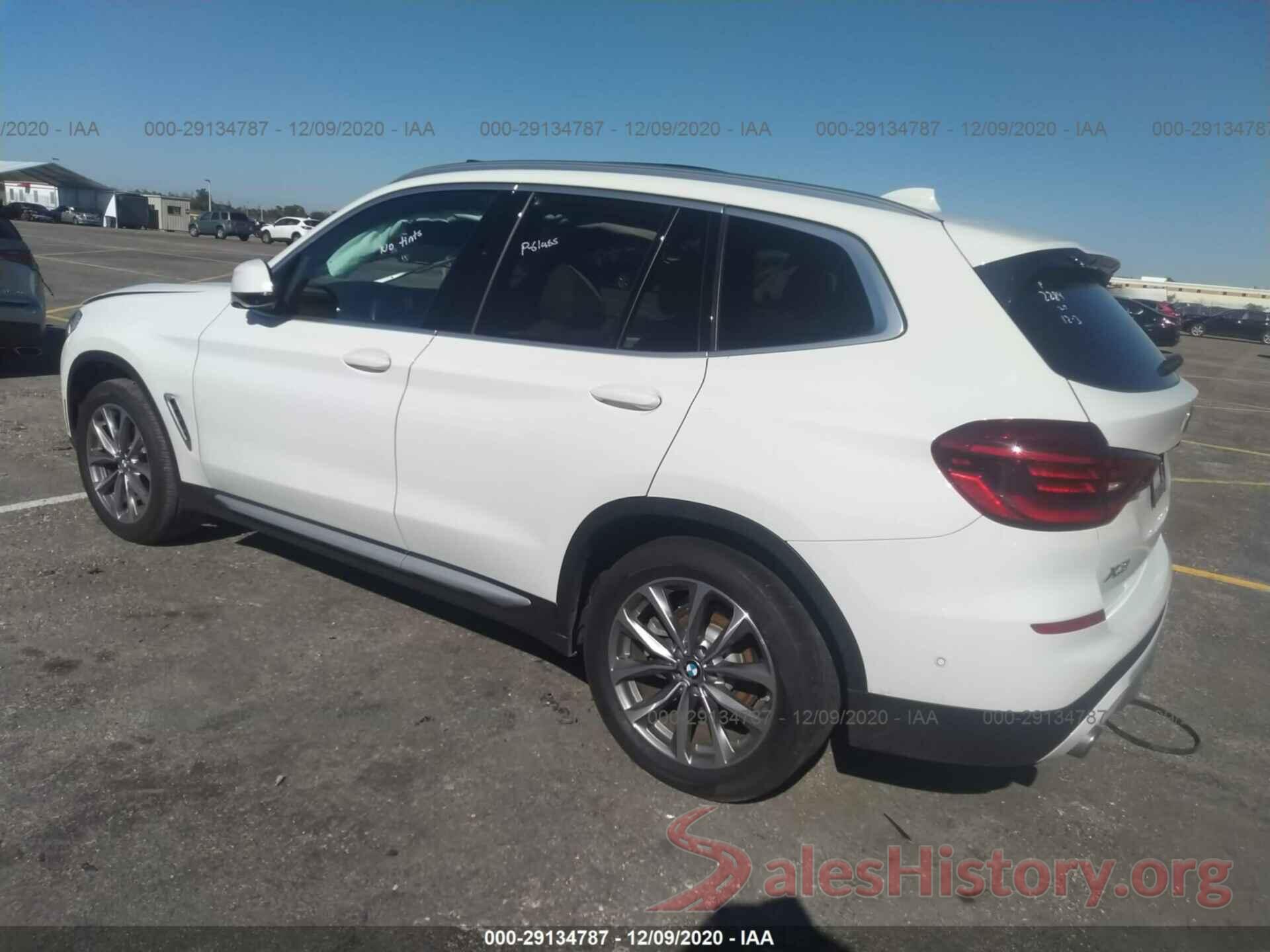 5UXTR7C55KLR52284 2019 BMW X3