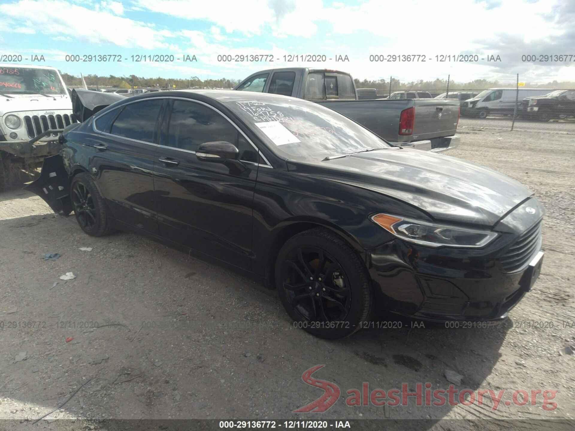 3FA6P0CD6KR169758 2019 FORD FUSION