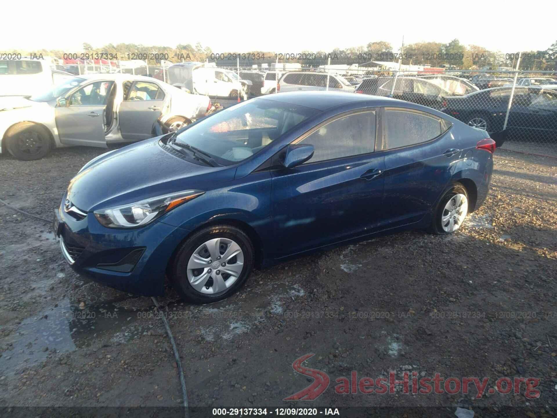 5NPDH4AE4GH775071 2016 HYUNDAI ELANTRA