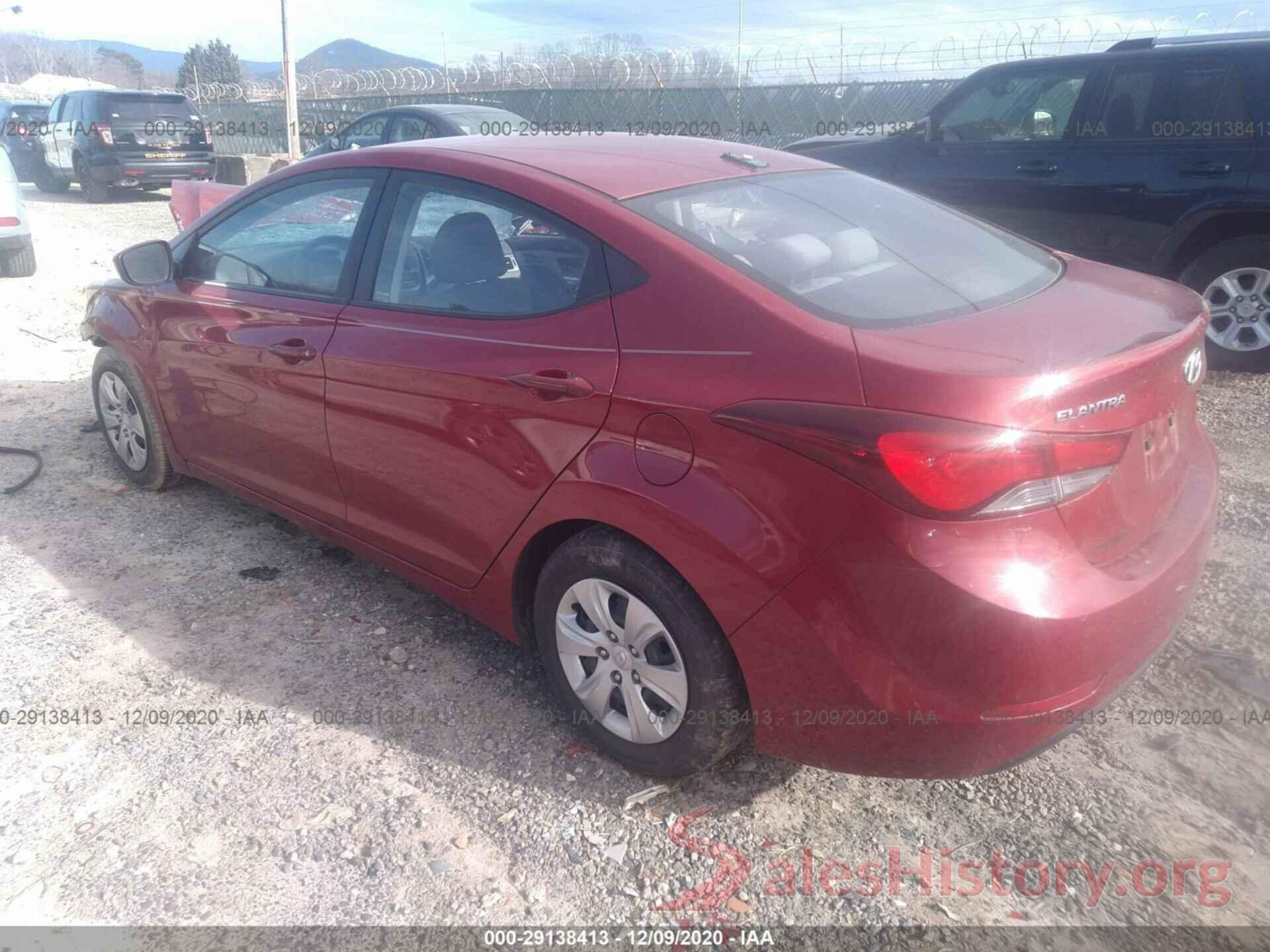 KMHDH4AEXGU624964 2016 HYUNDAI ELANTRA