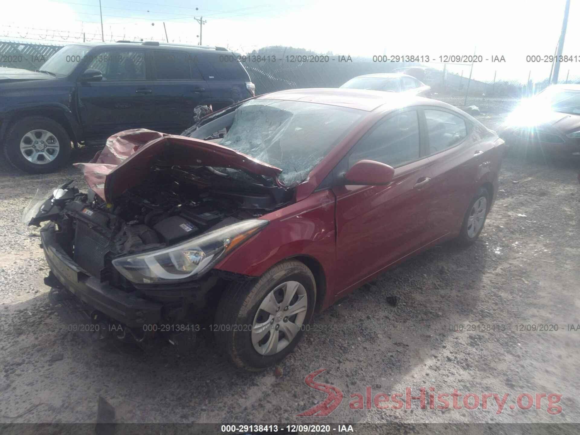 KMHDH4AEXGU624964 2016 HYUNDAI ELANTRA