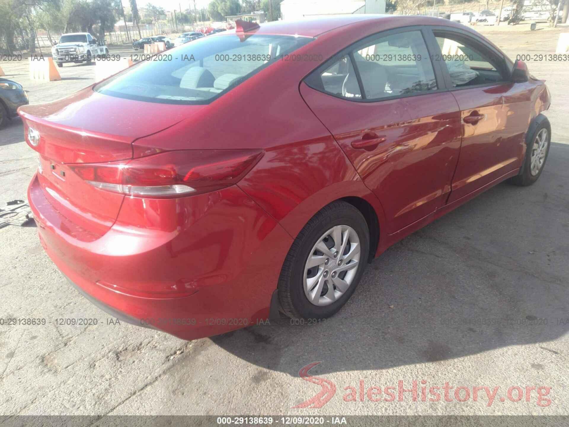 KMHD74LF4HU392145 2017 HYUNDAI ELANTRA