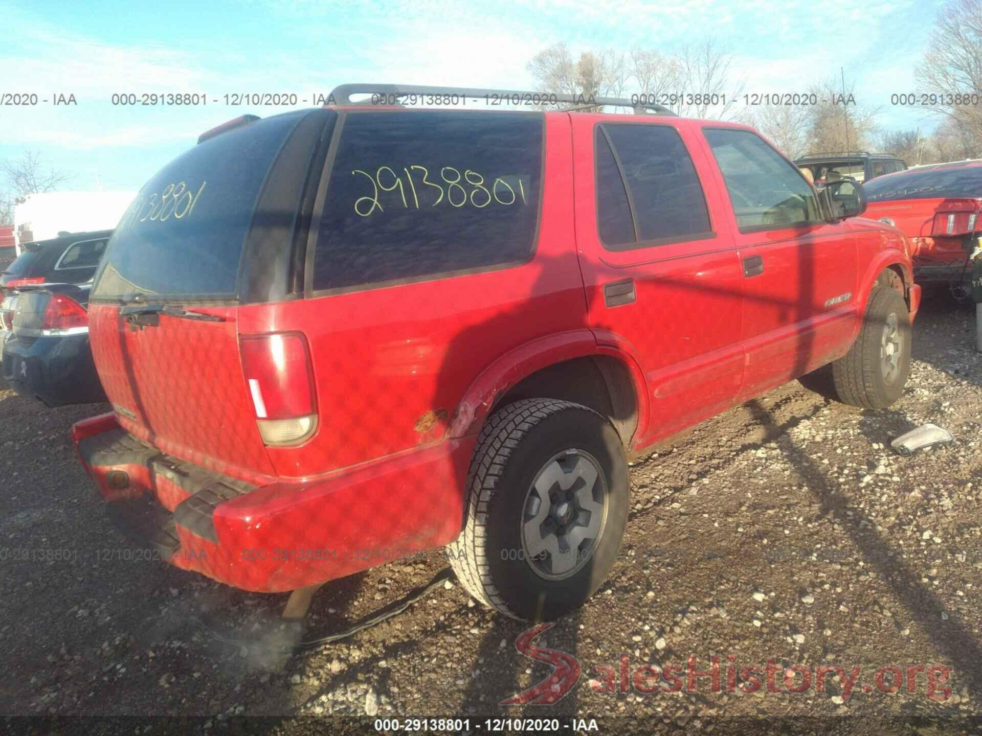 1GNDT13X34K163525 2004 CHEVROLET BLAZER