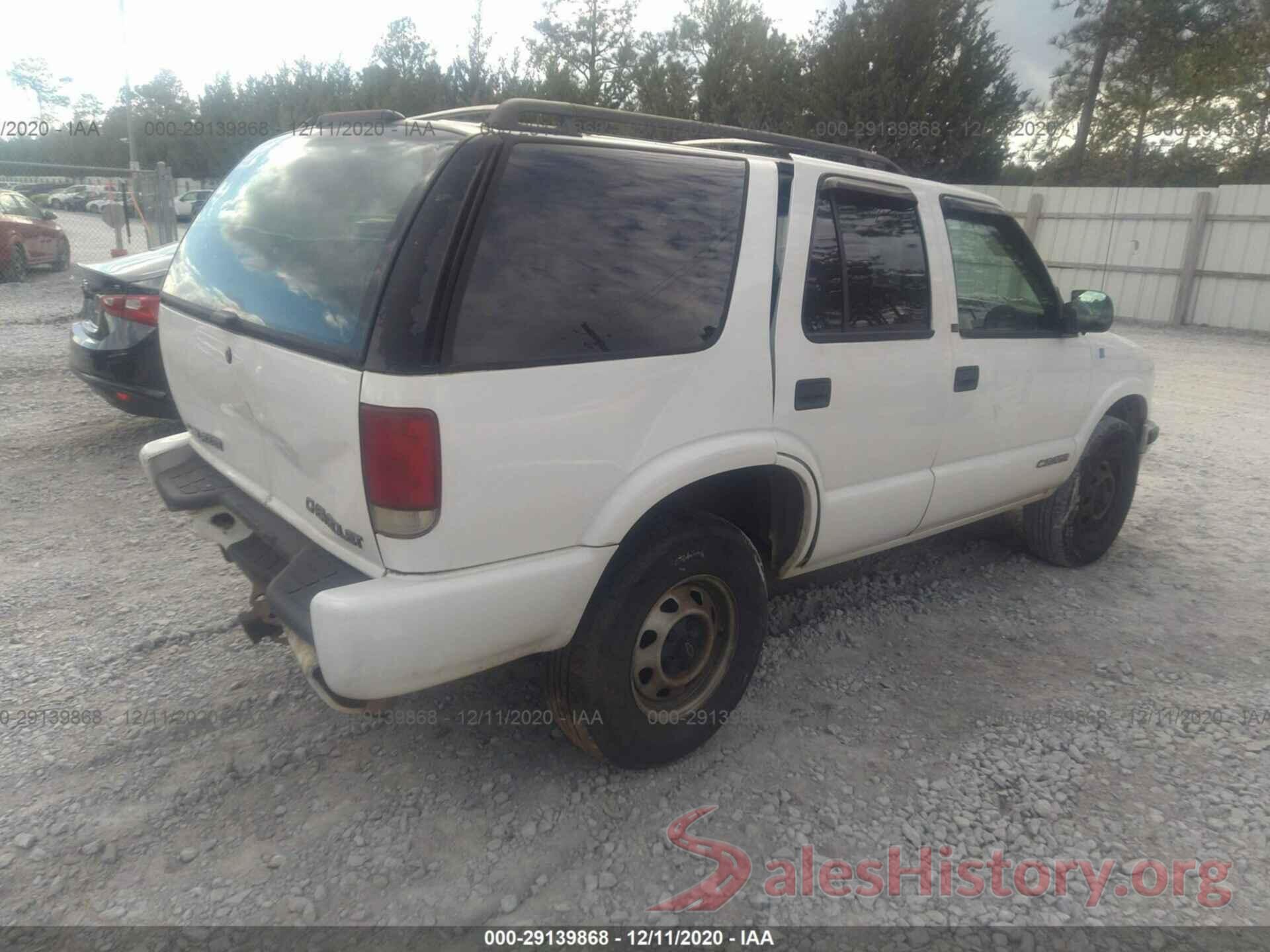 1GNDT13W61K202515 2001 CHEVROLET BLAZER