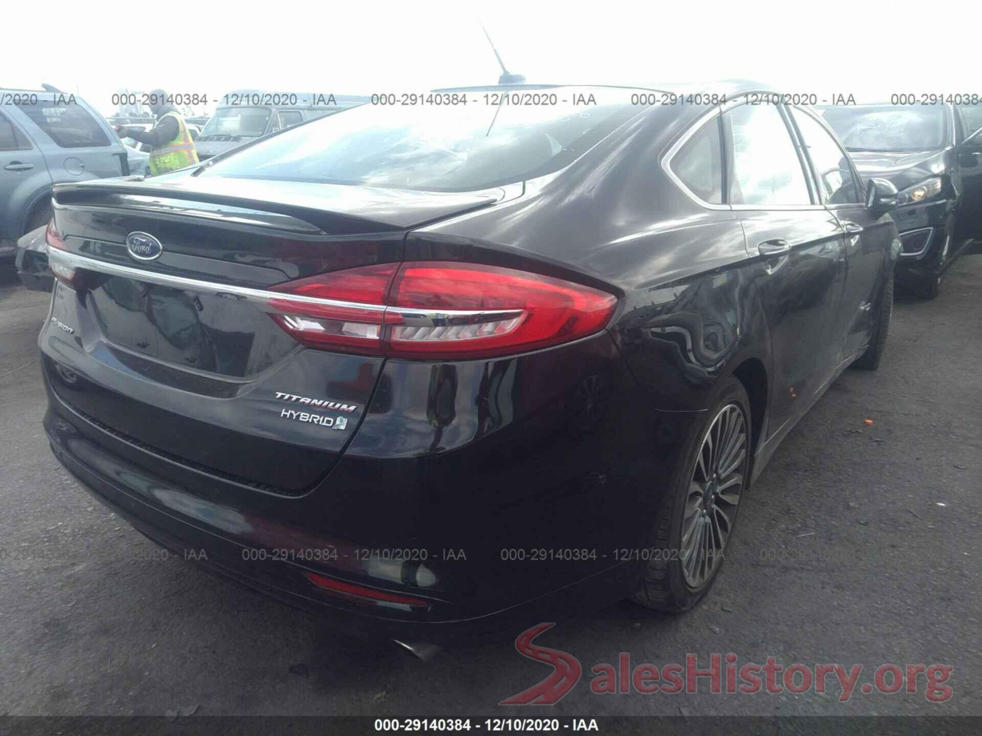 3FA6P0RU7JR206189 2018 FORD FUSION HYBRID