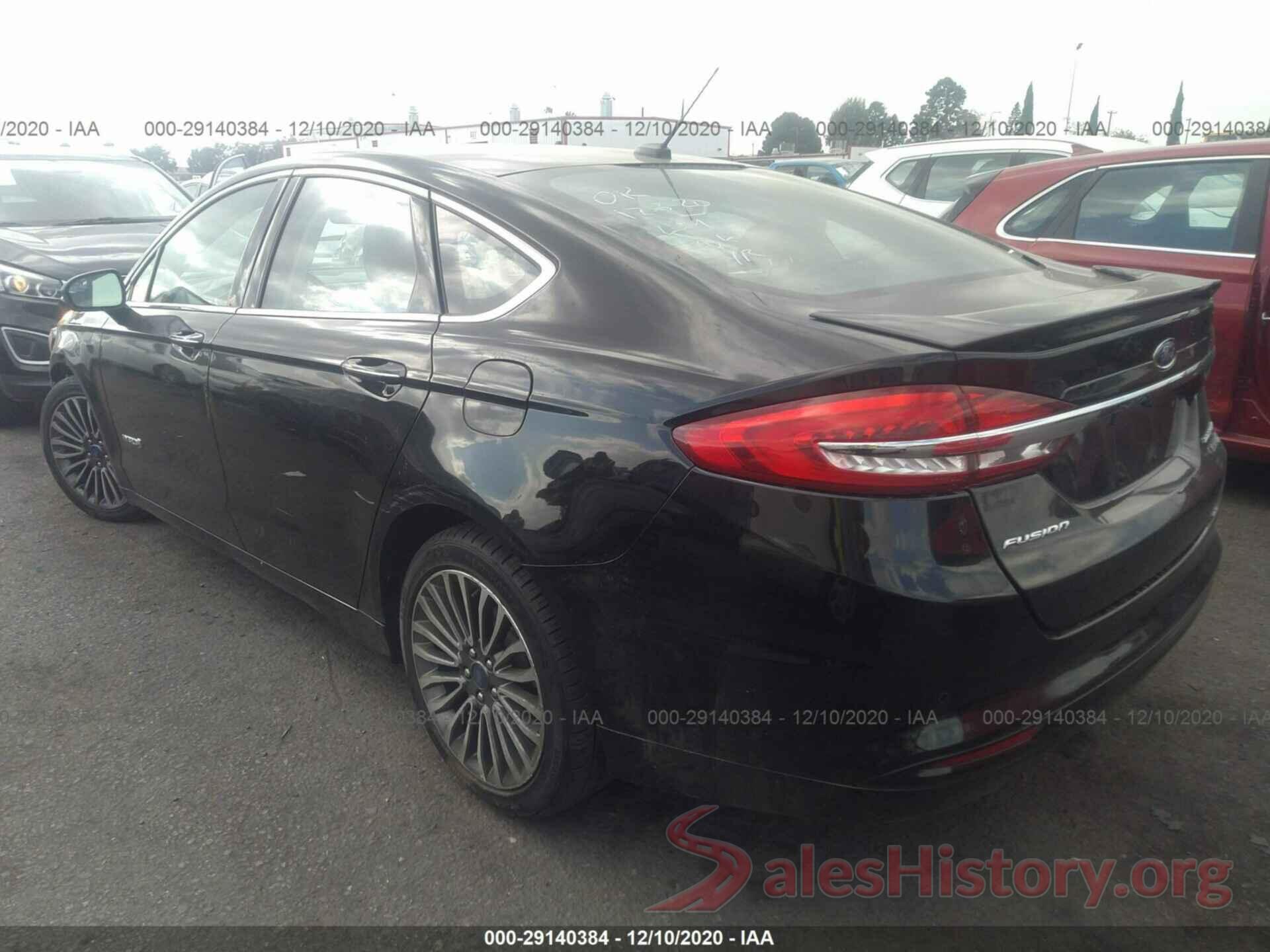 3FA6P0RU7JR206189 2018 FORD FUSION HYBRID