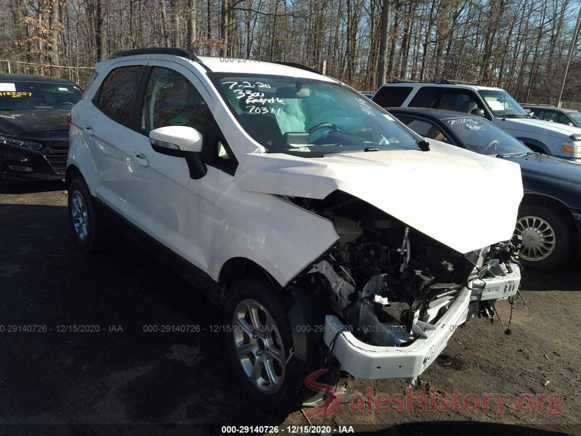 MAJ6S3GL2LC341186 2020 FORD ECOSPORT