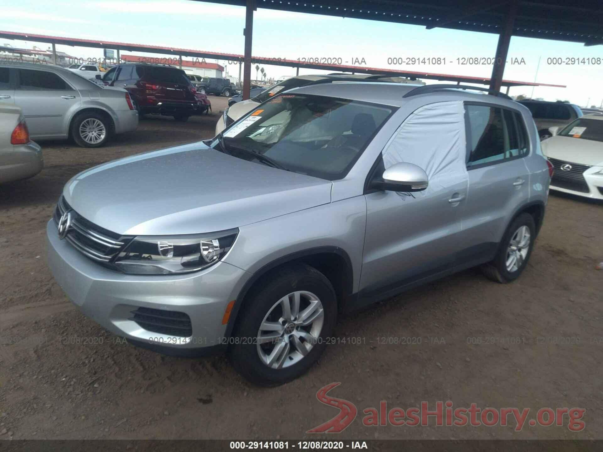 WVGAV7AX0HK008122 2017 VOLKSWAGEN TIGUAN