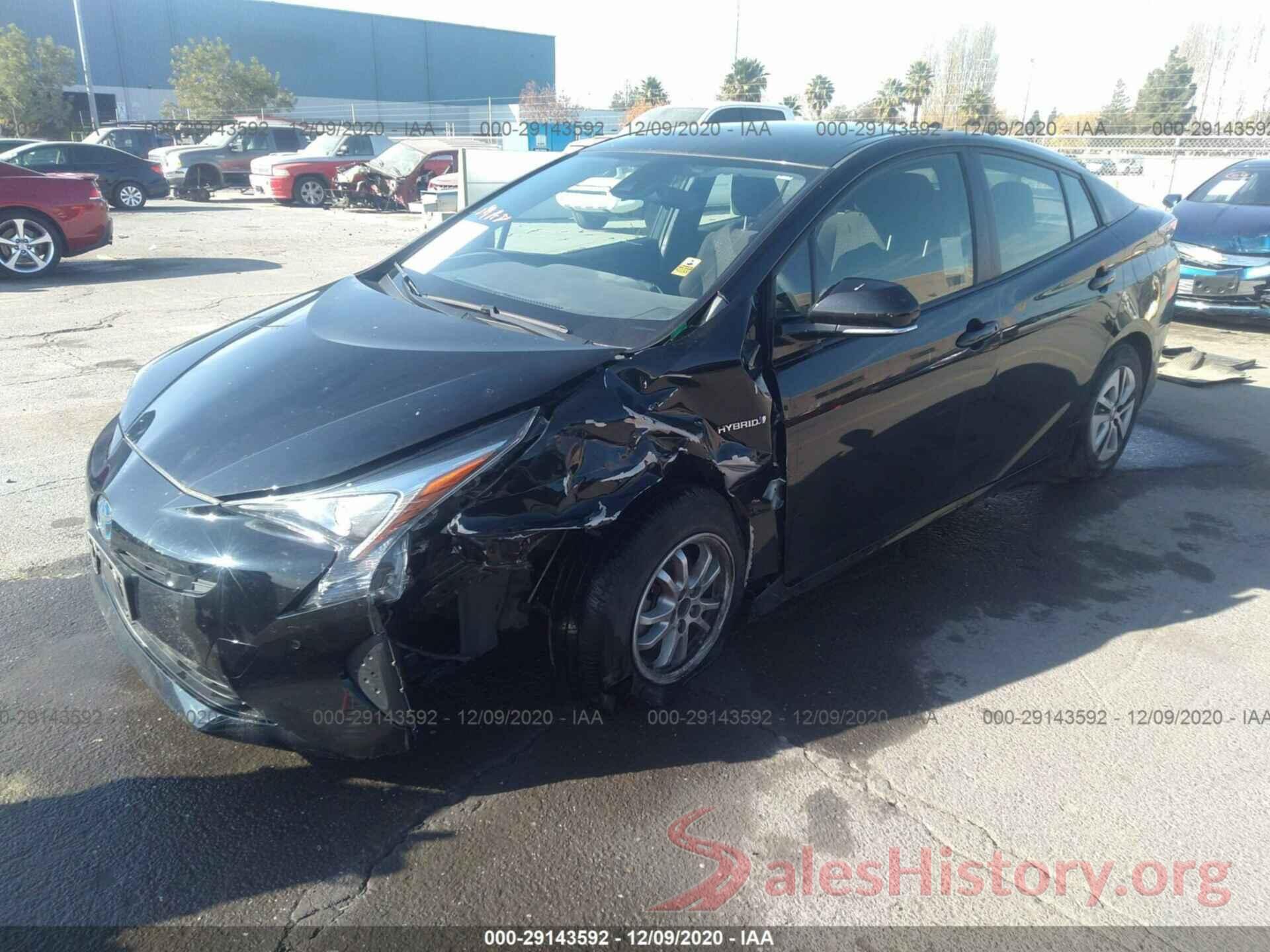 JTDKBRFU5J3596076 2018 TOYOTA PRIUS