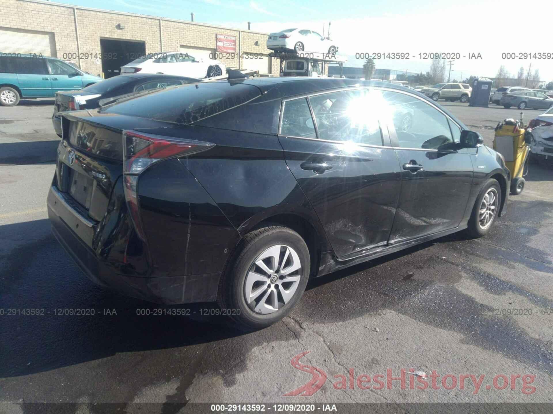 JTDKBRFU5J3596076 2018 TOYOTA PRIUS