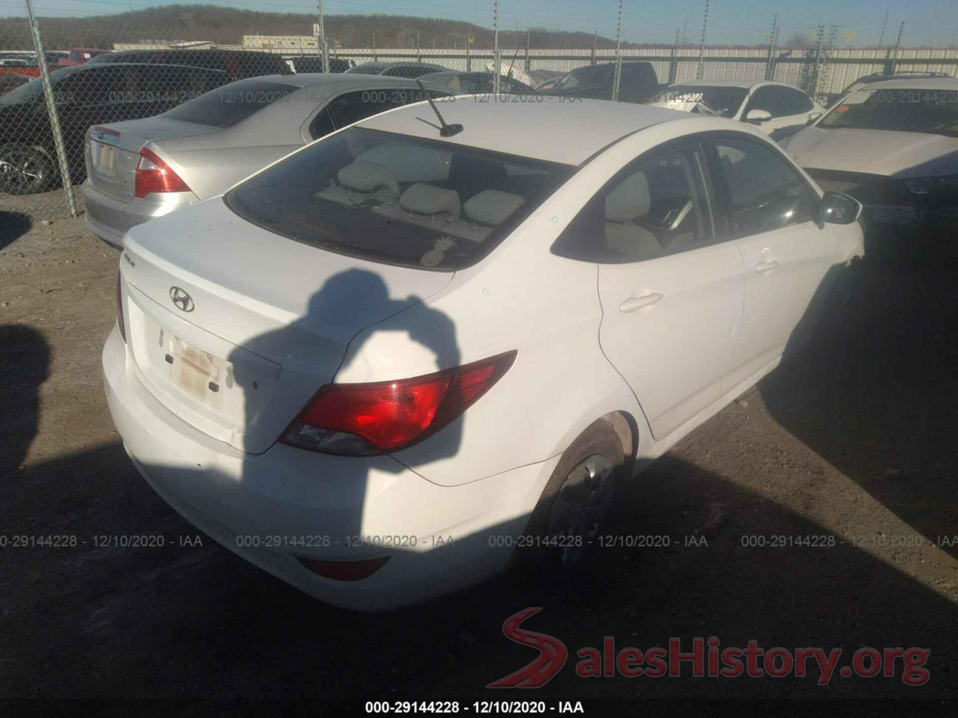 KMHCT4AE1GU140398 2016 HYUNDAI ACCENT