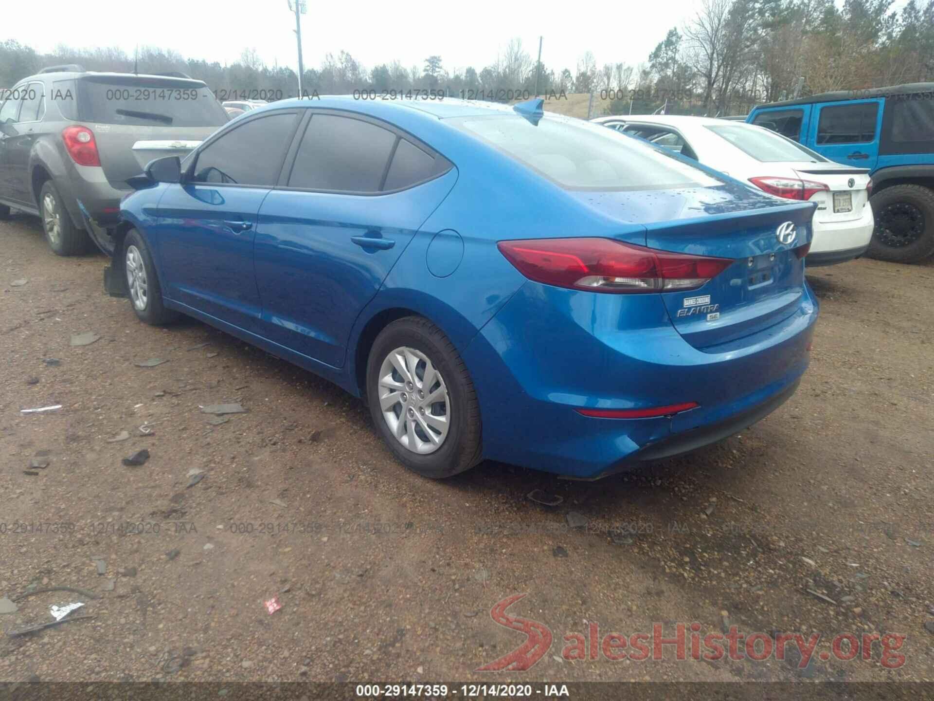 5NPD74LF9HH183403 2017 HYUNDAI ELANTRA