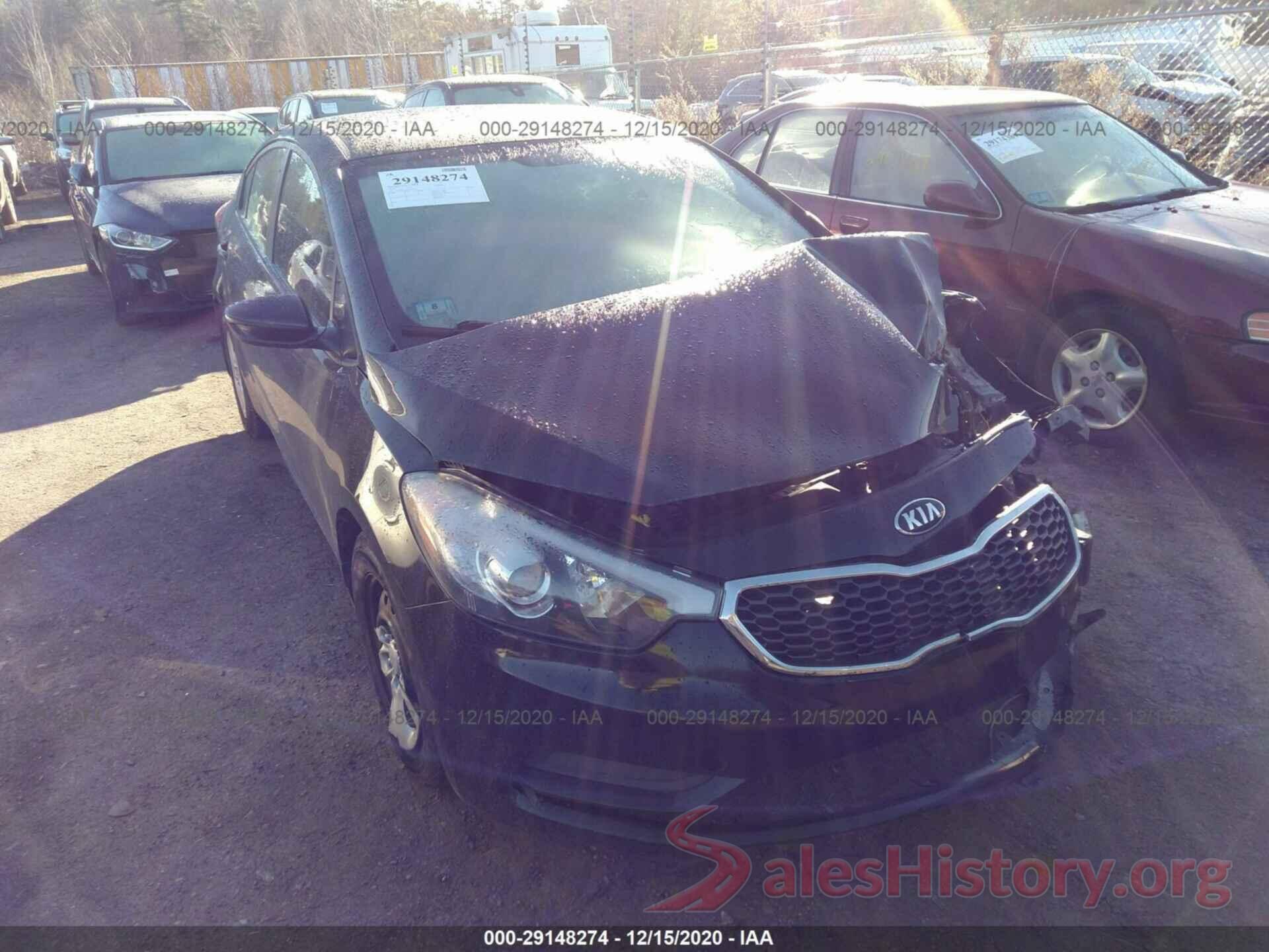 KNAFK4A67G5540101 2016 KIA FORTE