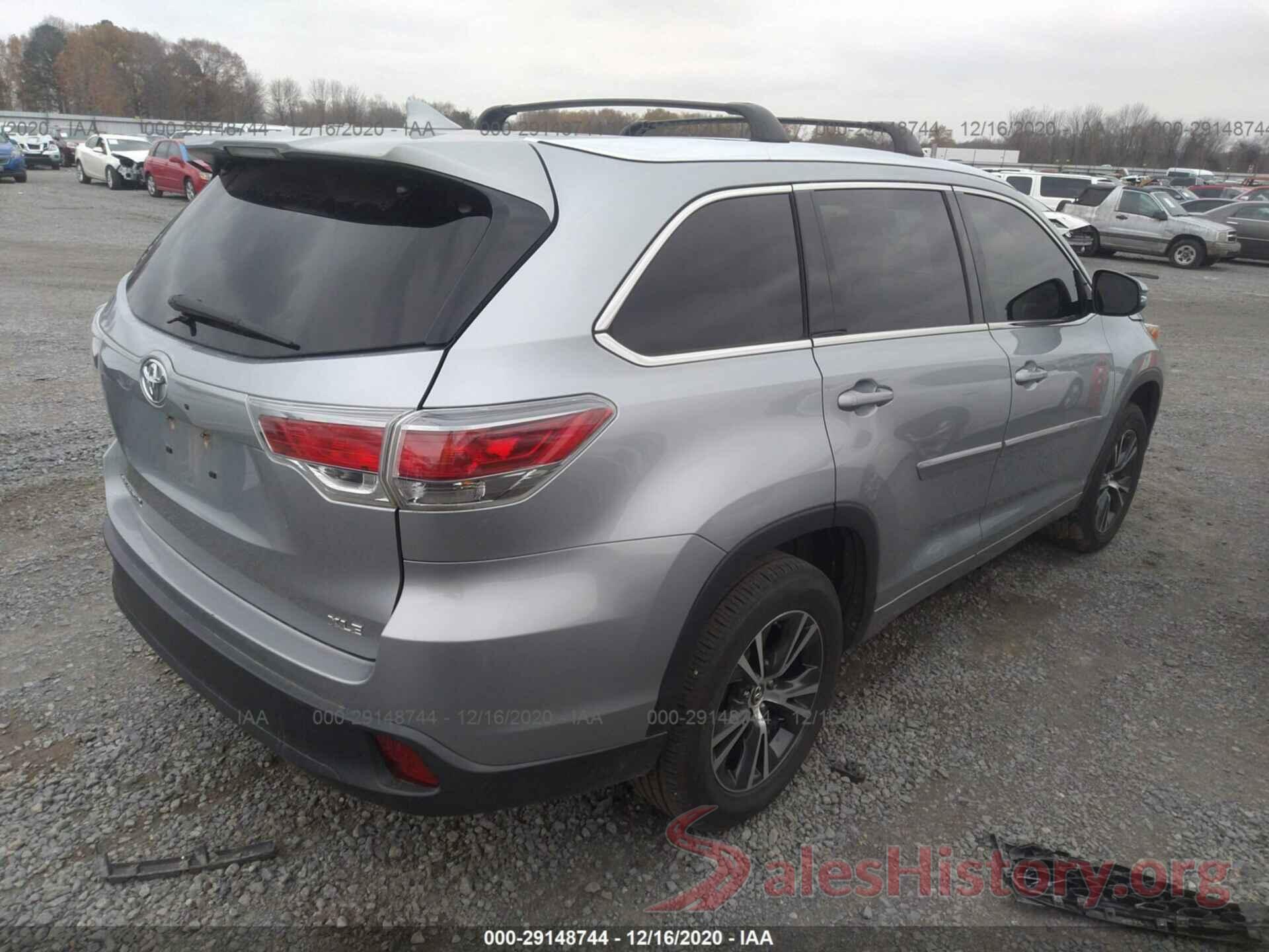 5TDKKRFH2GS502522 2016 TOYOTA HIGHLANDER