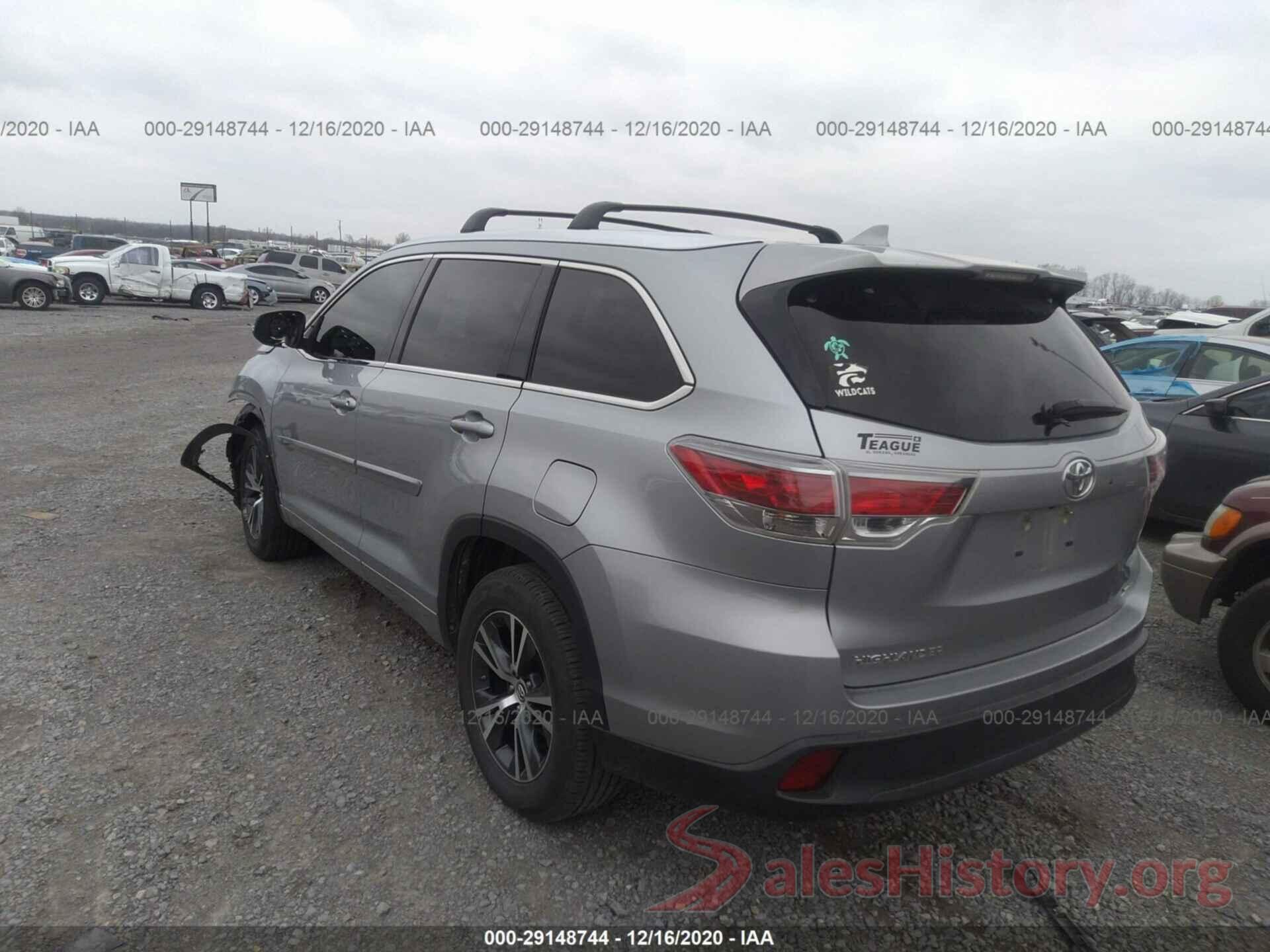 5TDKKRFH2GS502522 2016 TOYOTA HIGHLANDER