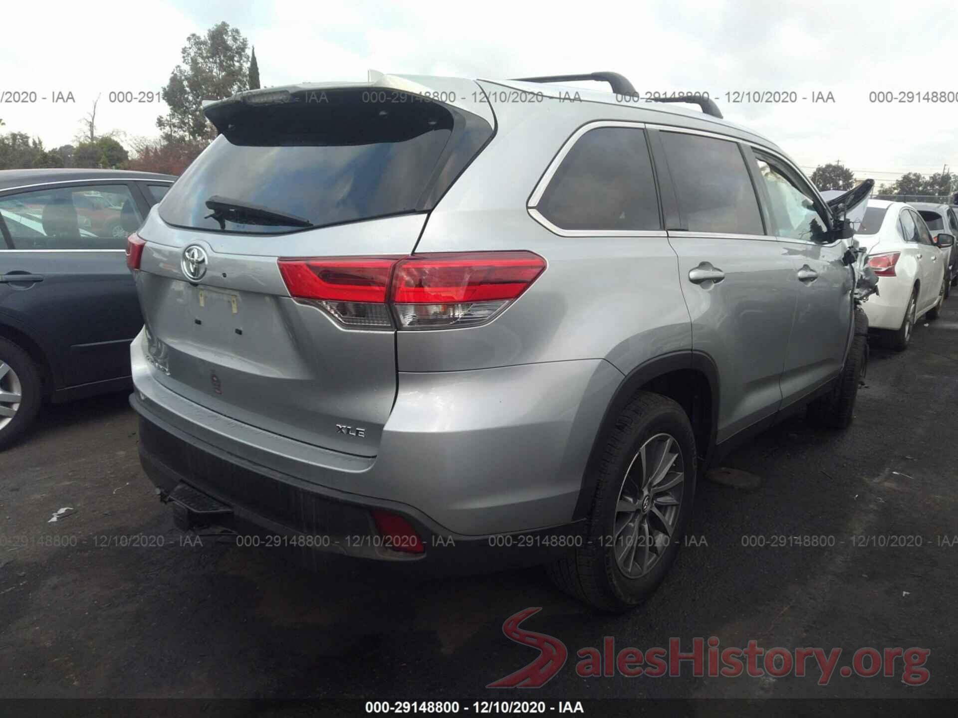 5TDKZRFH3KS570087 2019 TOYOTA HIGHLANDER