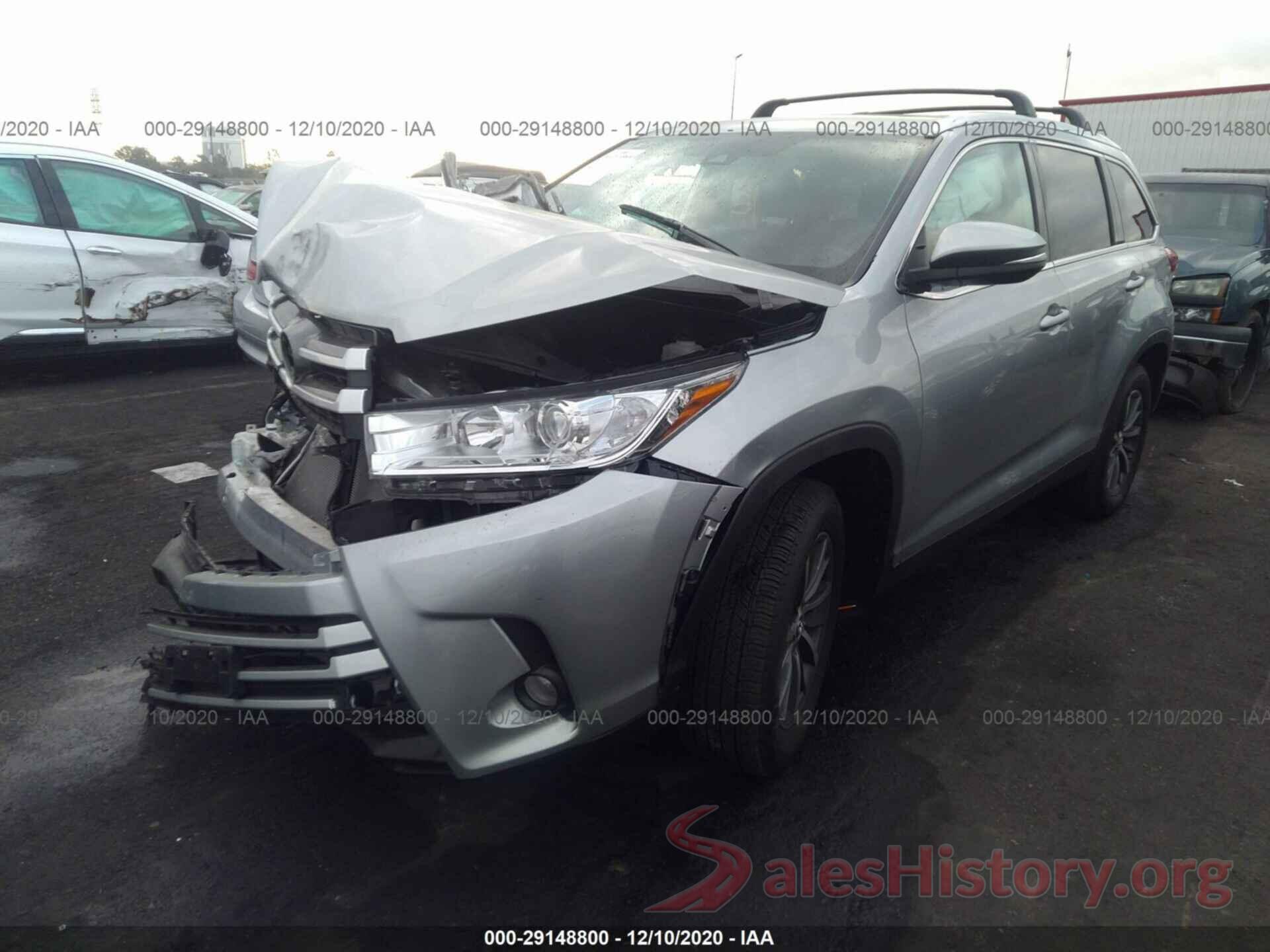 5TDKZRFH3KS570087 2019 TOYOTA HIGHLANDER